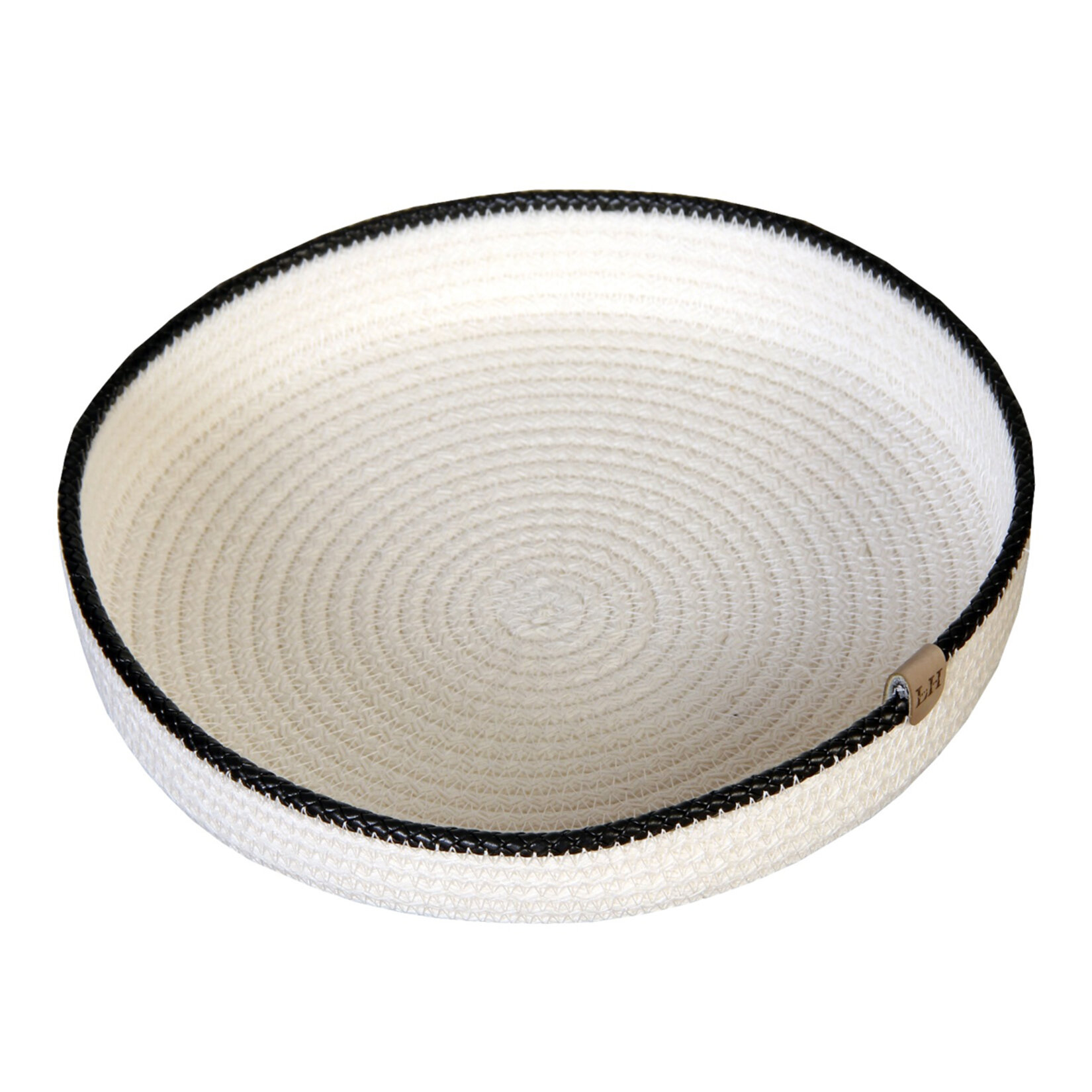 Lisya Home Hasır Siyah Örgülü Tepsi 25x5 Cm - Görsel 1