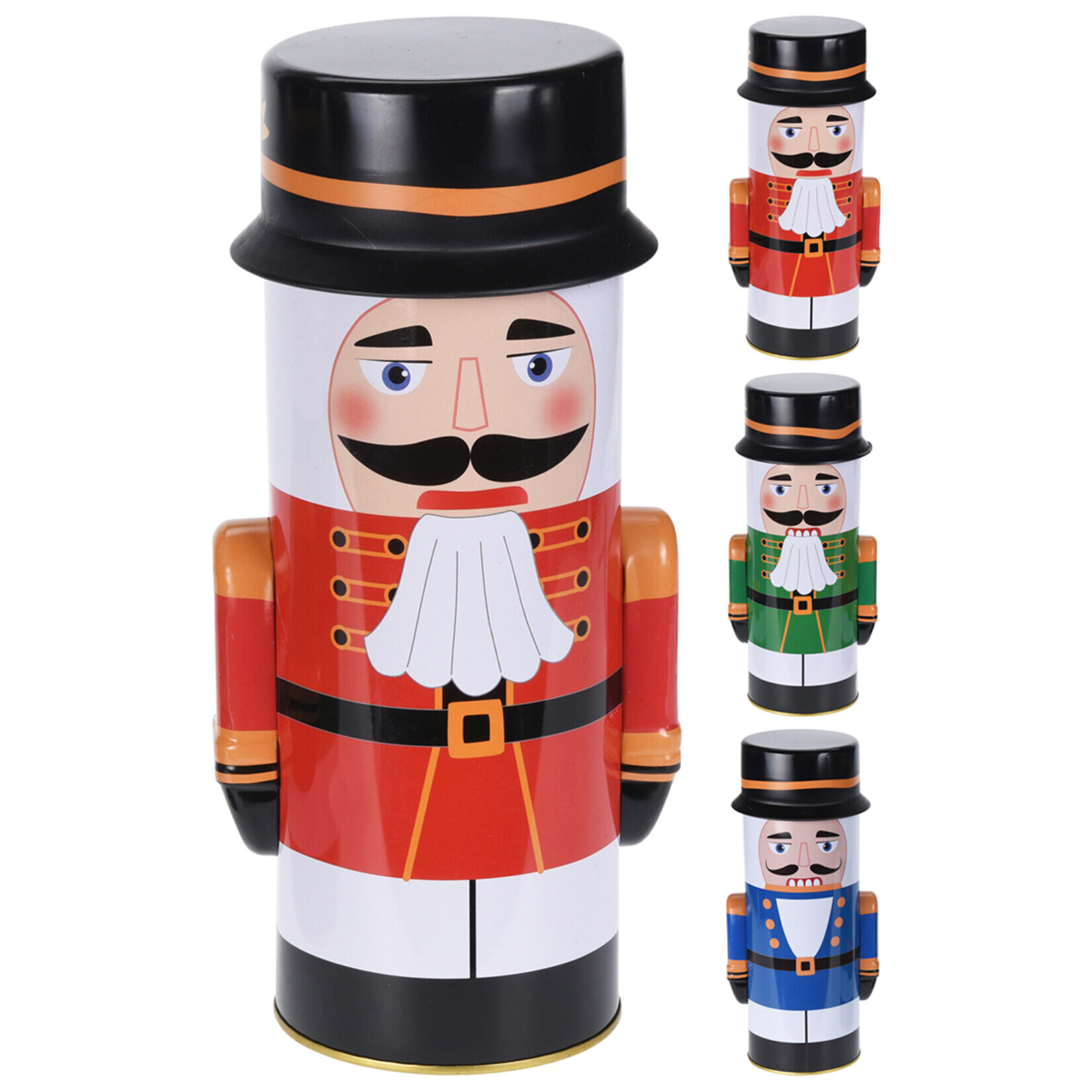 Koopman Metal Saklama Kutusu Asorti 3 Renk 1100 Ml