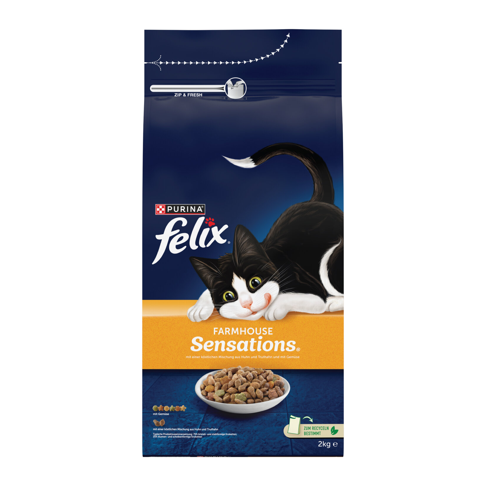 Felix Tavuk ve Hindili Kedi Maması 2 Kg - Görsel 1