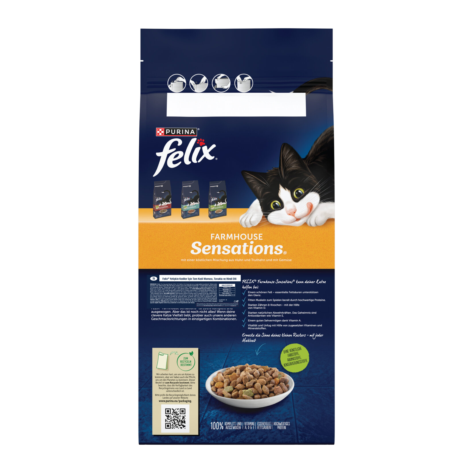 Felix Tavuk ve Hindili Kedi Maması 2 Kg - Görsel 2