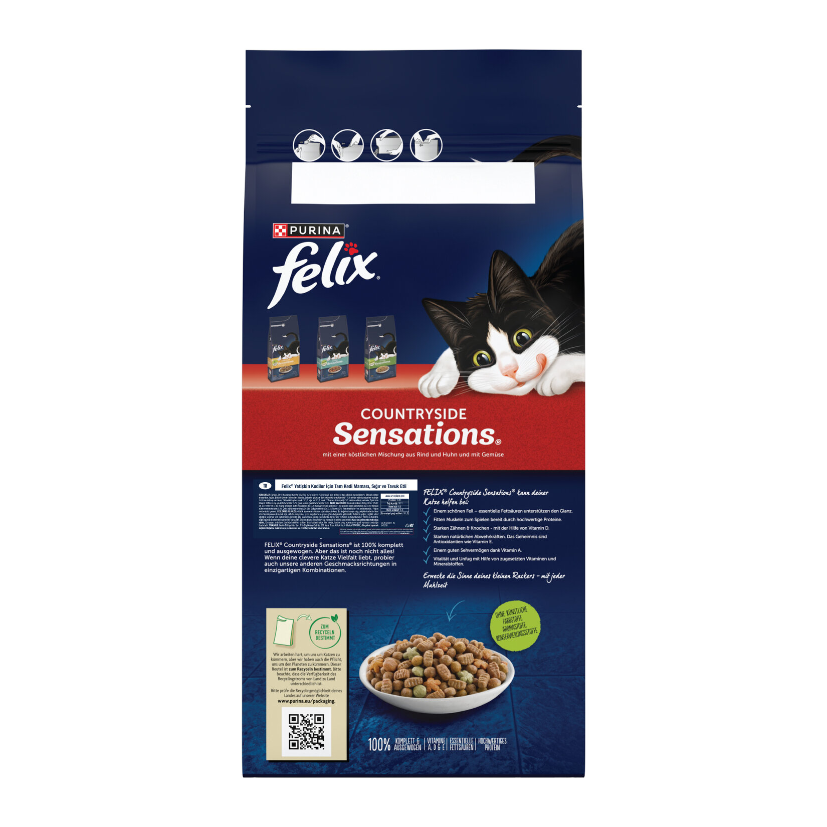 Felix Sığır ve Tavuk Etli Kedi Maması 2 Kg - Görsel 2