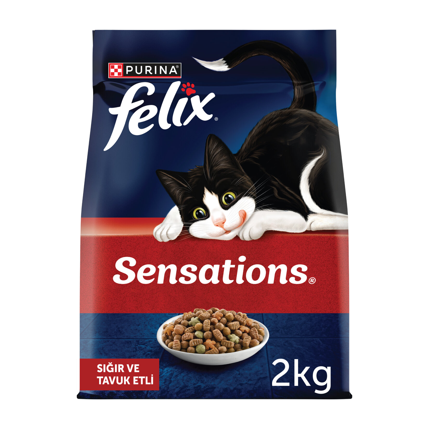 Felix Sığır ve Tavuk Etli Kedi Maması 2 Kg - Görsel 3