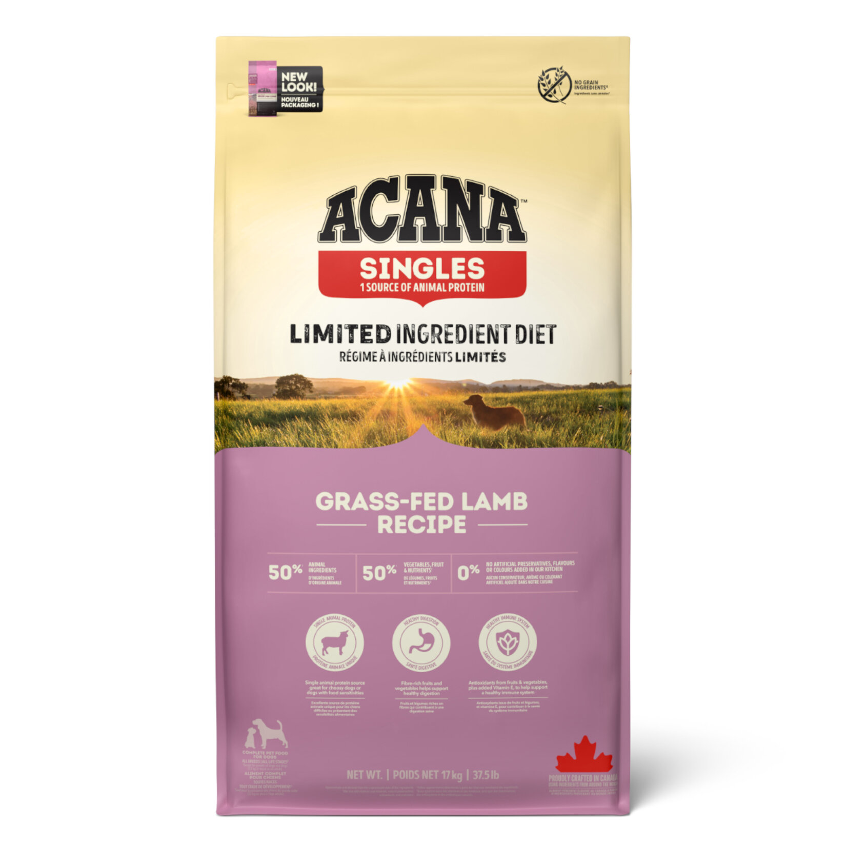 Acana Singles Grass-Fed Lamb Köpek Maması 17 Kg - Görsel 1