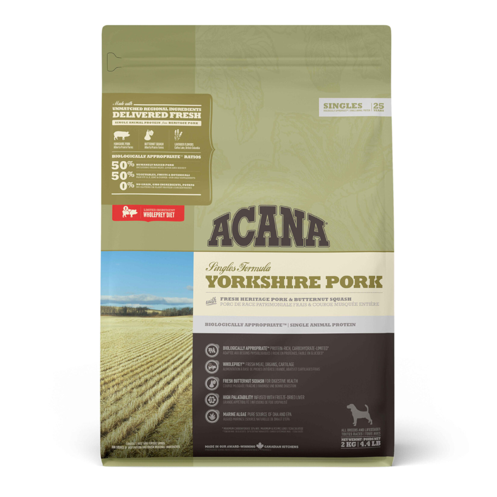 Acana Singles Yorkshire Pork Köpek Maması 2 Kg - Görsel 1