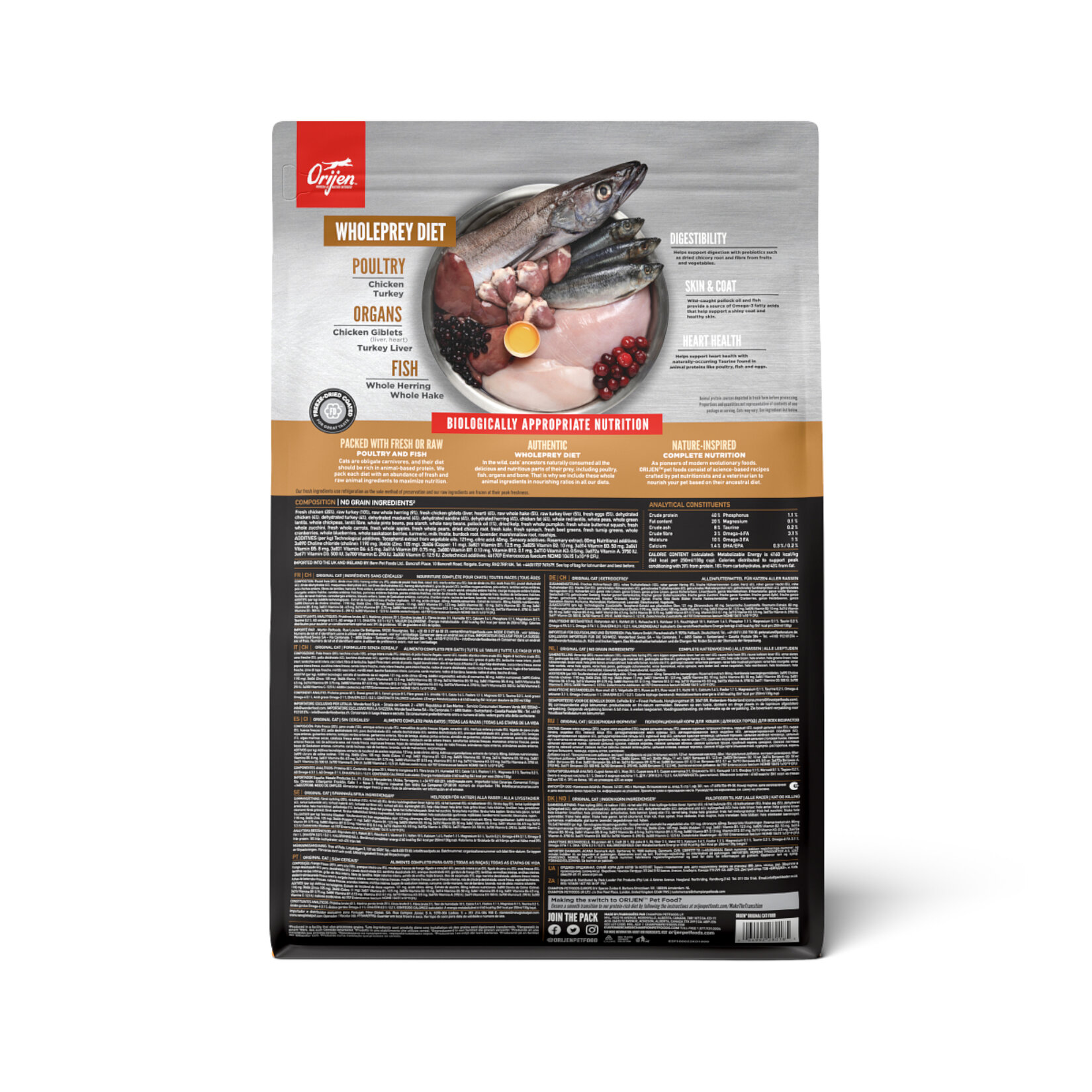 Orijen Original Yavru ve Yetişkin Kedi Mama 1.8 Kg - Görsel 2