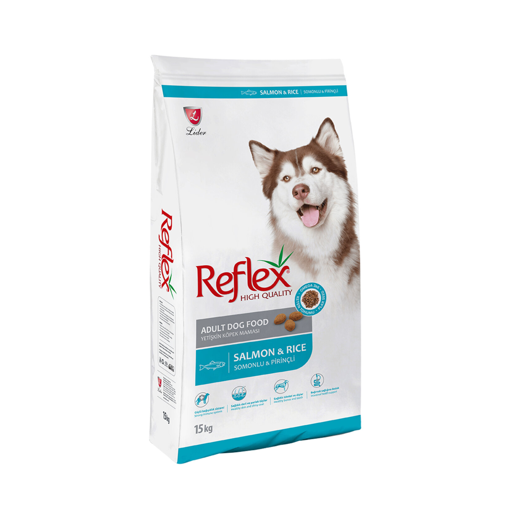 Reflex Somonlu & Pirinçli Yetişkin Köpek Maması 15 Kg