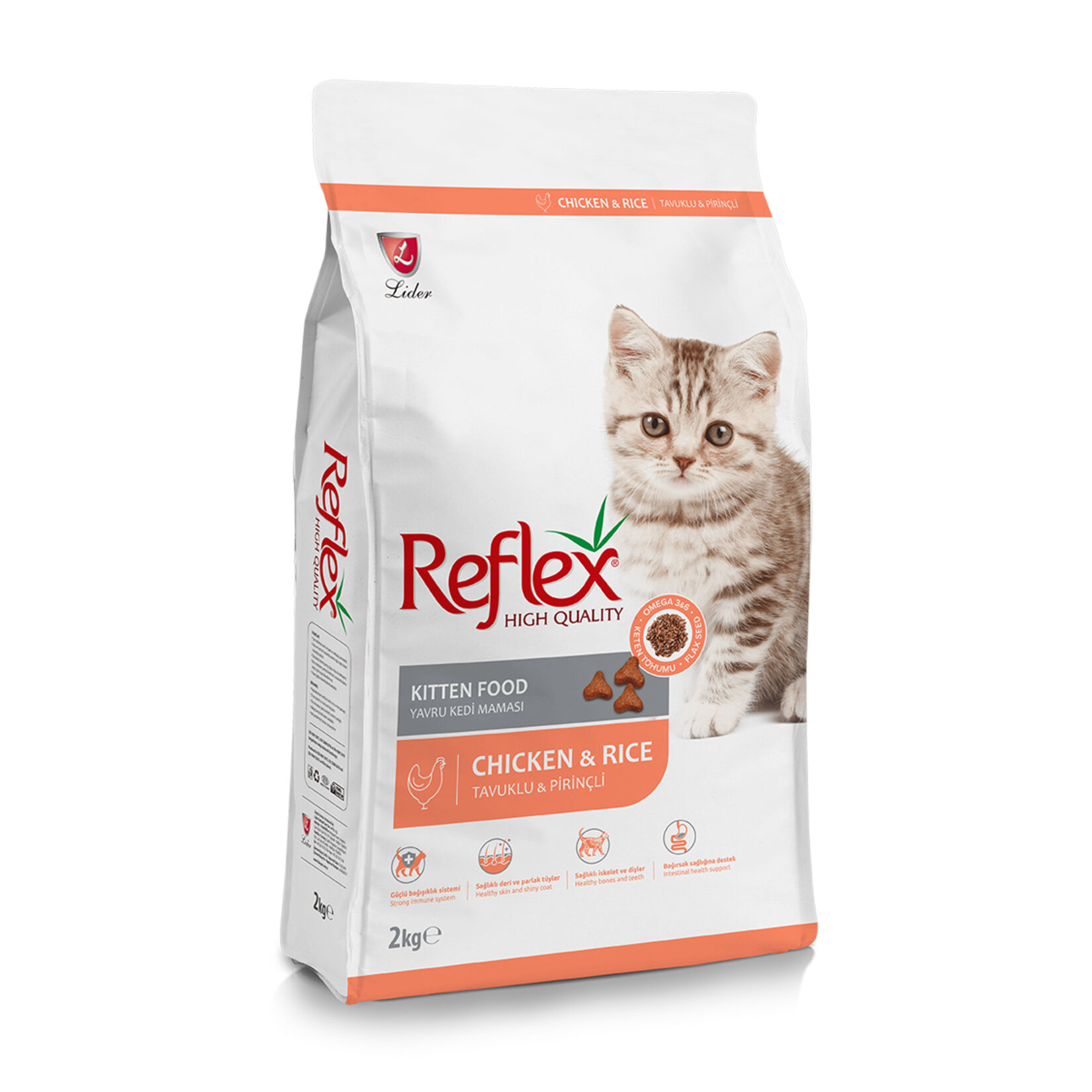 Reflex Tavuklu & Pirinçli Yavru Kedi Maması 2 Kg