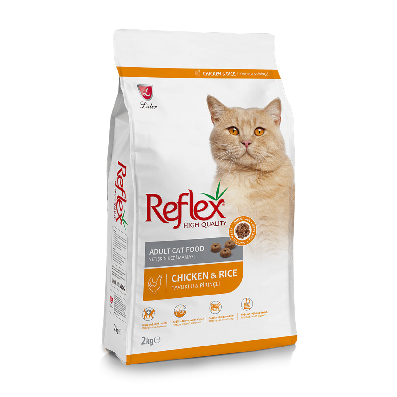 Reflex Tavuk & Pirinçli Yetişkin Kedi Maması 2 Kg