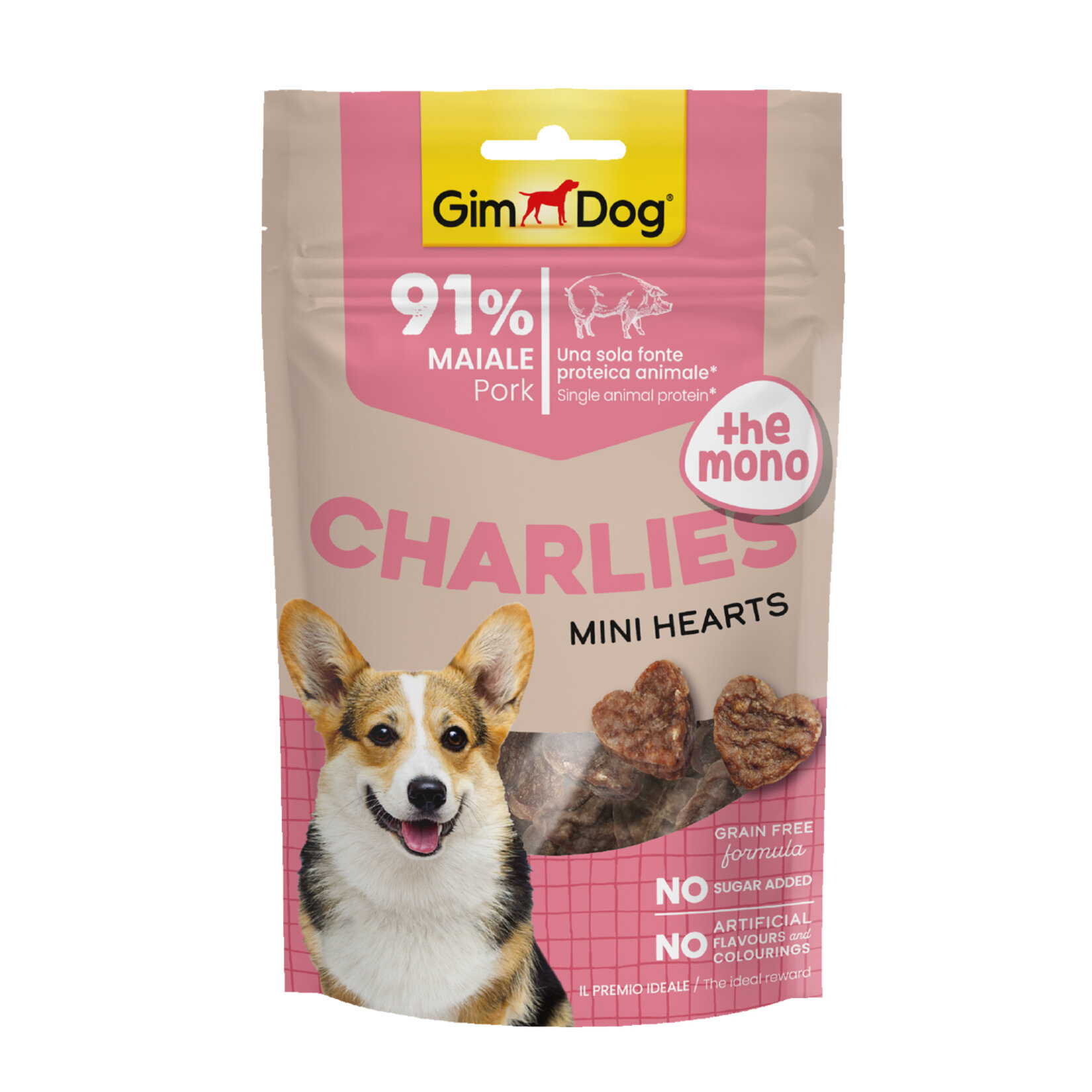 Gimdog Charlies The Mono Mini Hearts Domuz Etli 70 G