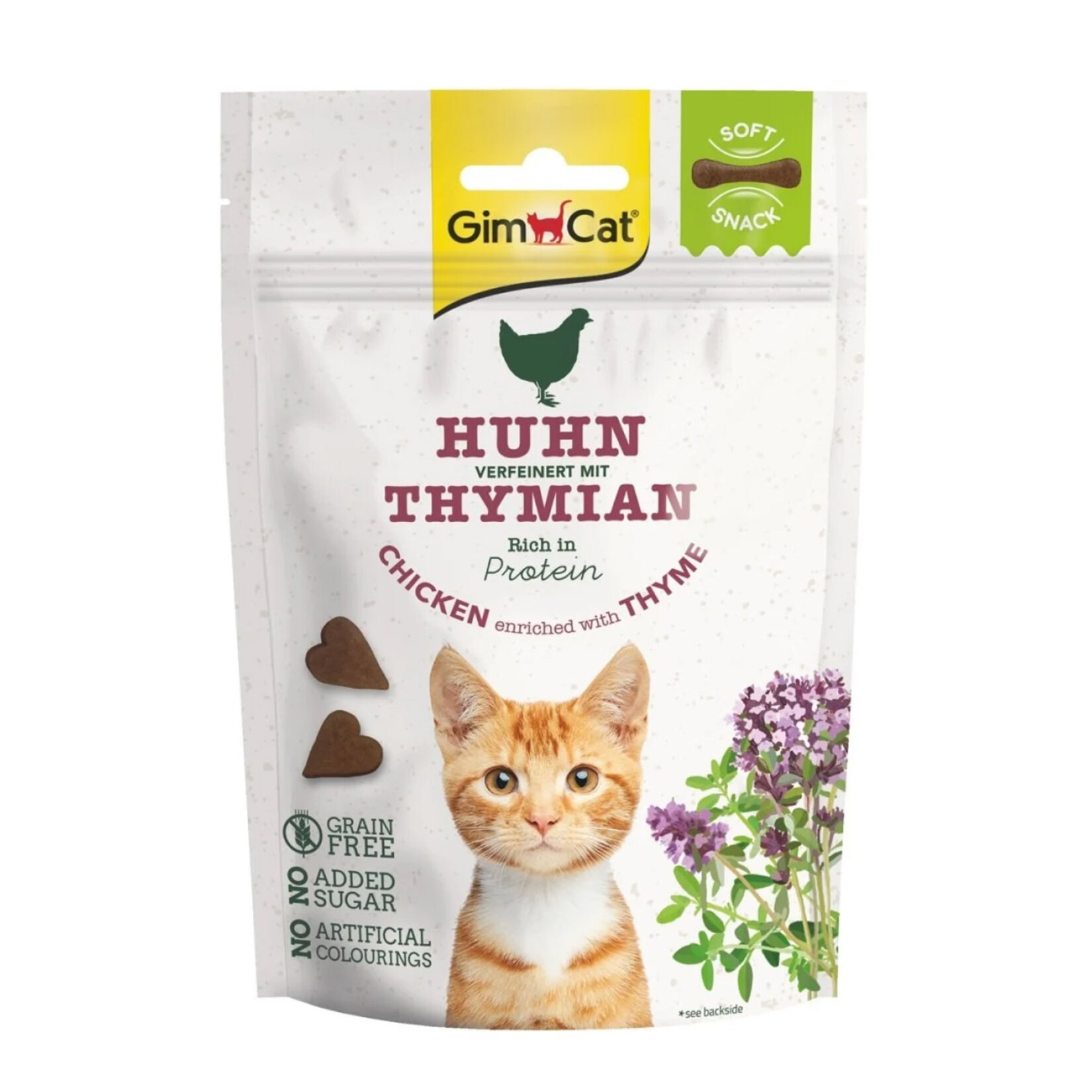 Gimcat Soft Snacks Chicken & Thyme Tahıllı Kedi Ödülü 60 G