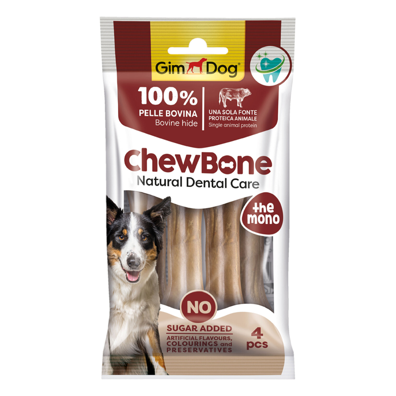 Gimdog Chew Bones Press Köpek Çiğneme Kemiği 4'lü 80 G