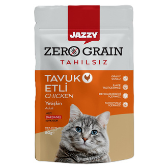 Jazzy Poşet Kedi Maması Tavuklu 80 G
