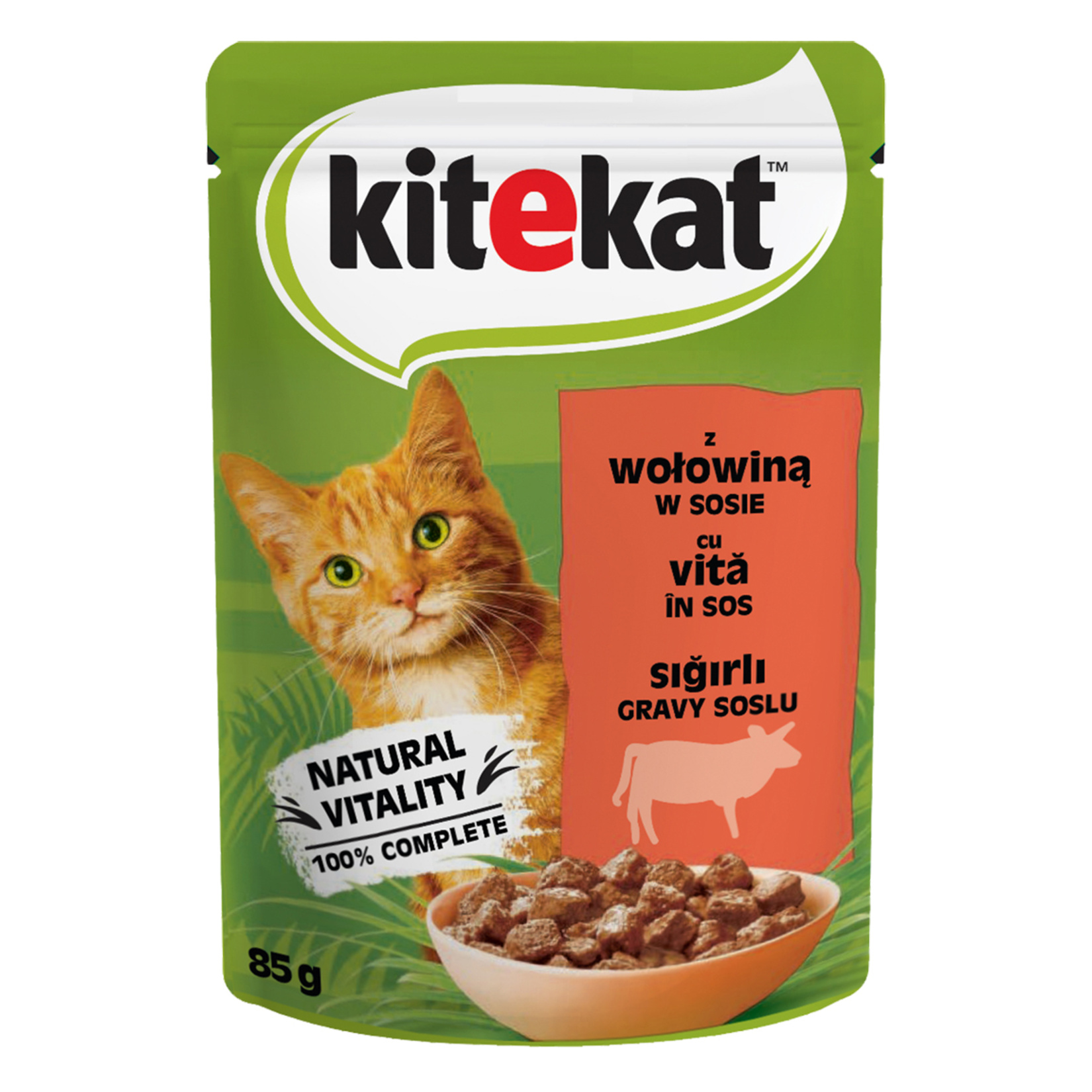 Kitekat Sığır Etli Yaş Kedi Maması 85 G