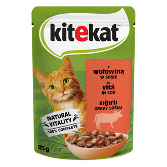 Kitekat Sığır Etli Yaş Kedi Maması 85 G