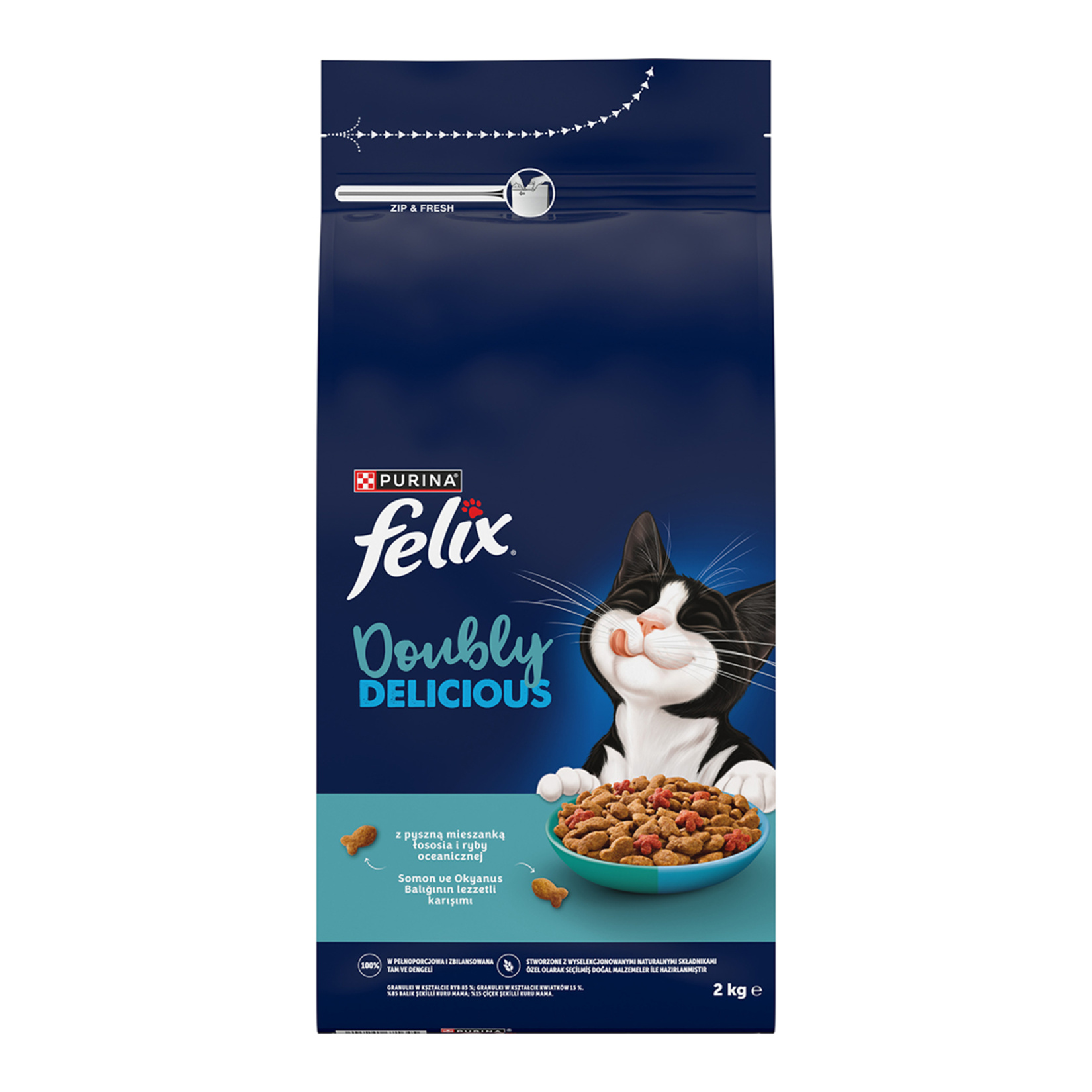 Felix Doubly Delicious Çifte Lezzet Balıklı 2 Kg - Görsel 1