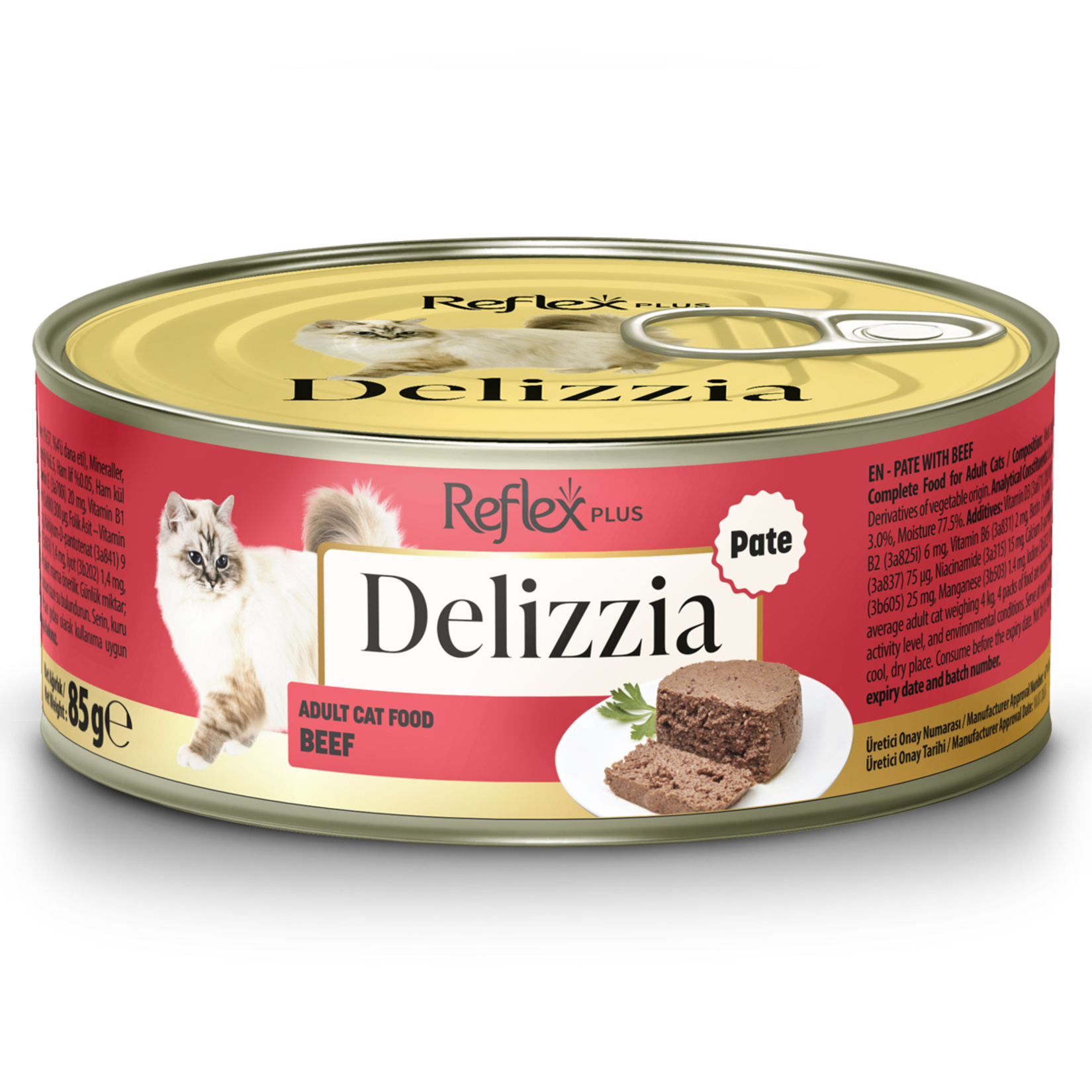 Reflex Plus Delizzia Dana Etli Yetişkin Kedi Maması 85 G