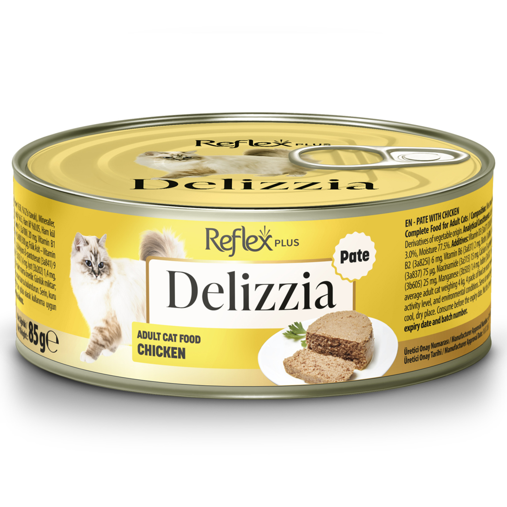 Reflex Plus Delizzia Tavuklu Yetişkin Kedi Maması 85 G