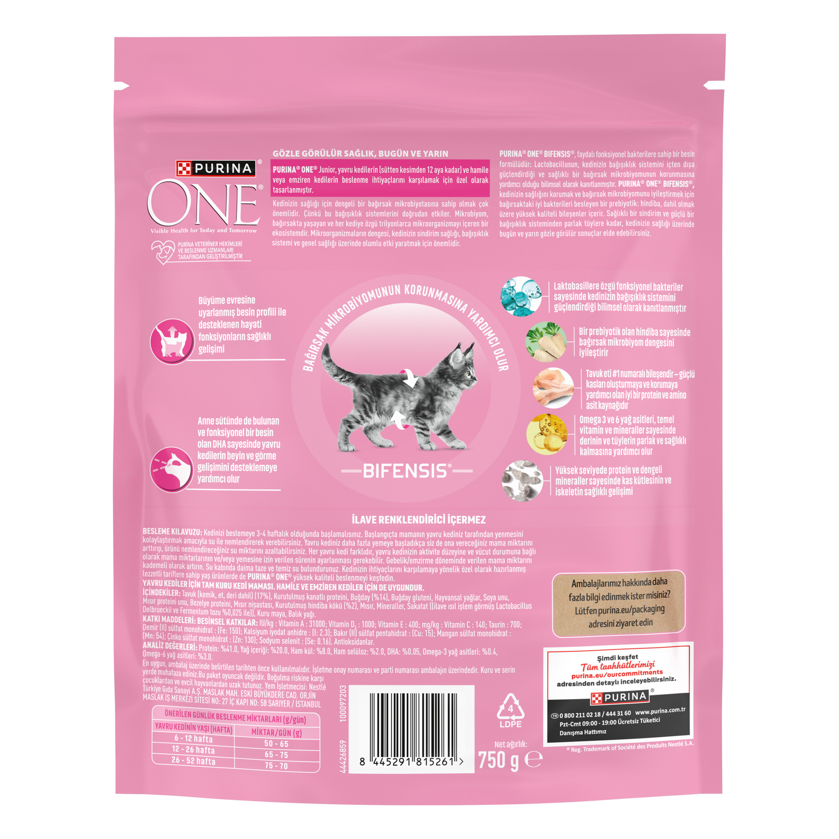 Purina One Tavuklu Yavru Kuru Kedi Maması 750 G - Görsel 2