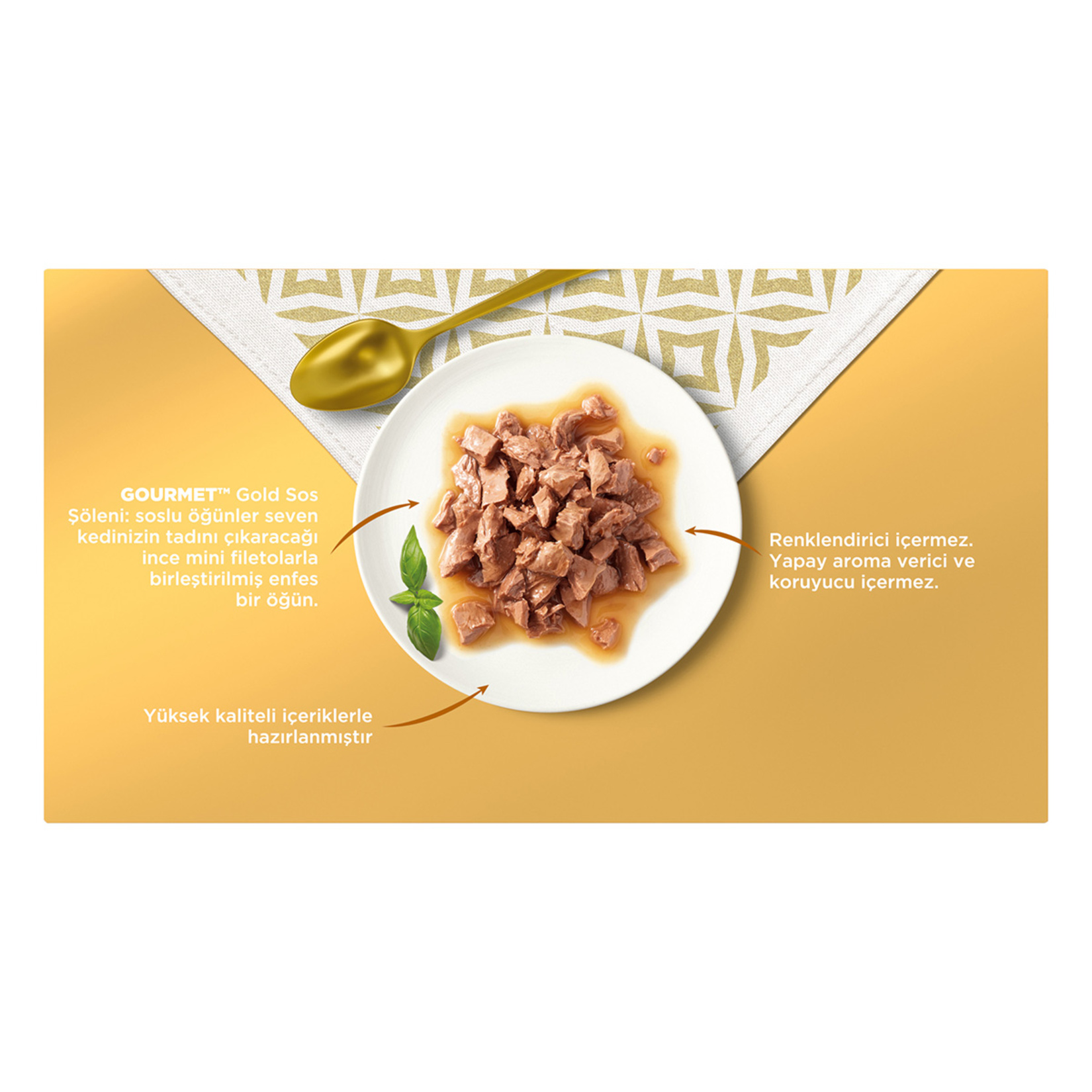 Purina Gourmet Gold Sos Şölen Sığır Etli Tavuklu 4 x 85 G - Görsel 2