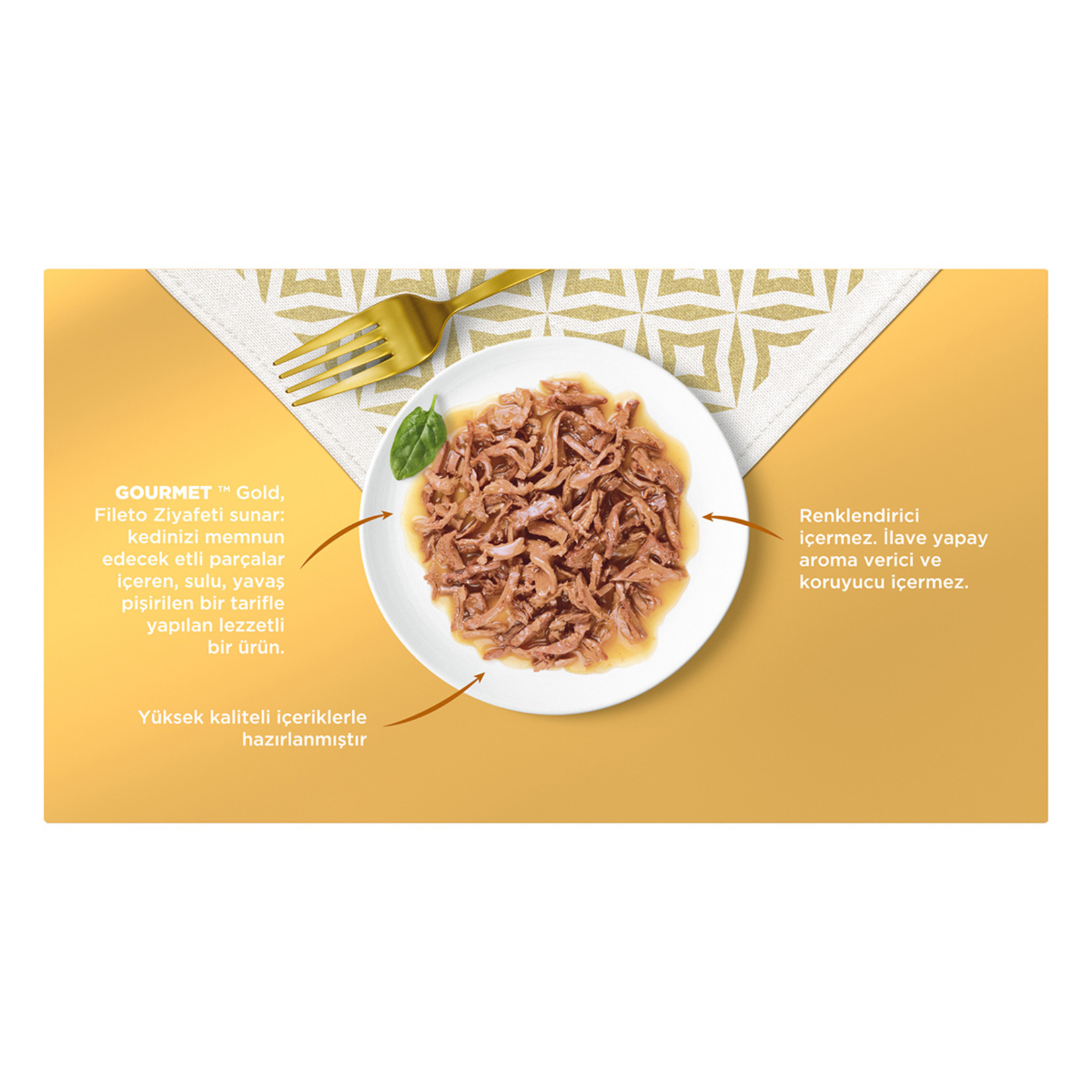 Gourmet Gold Fileto Somonlu Okyanus Balık 4 x 85 G - Görsel 2