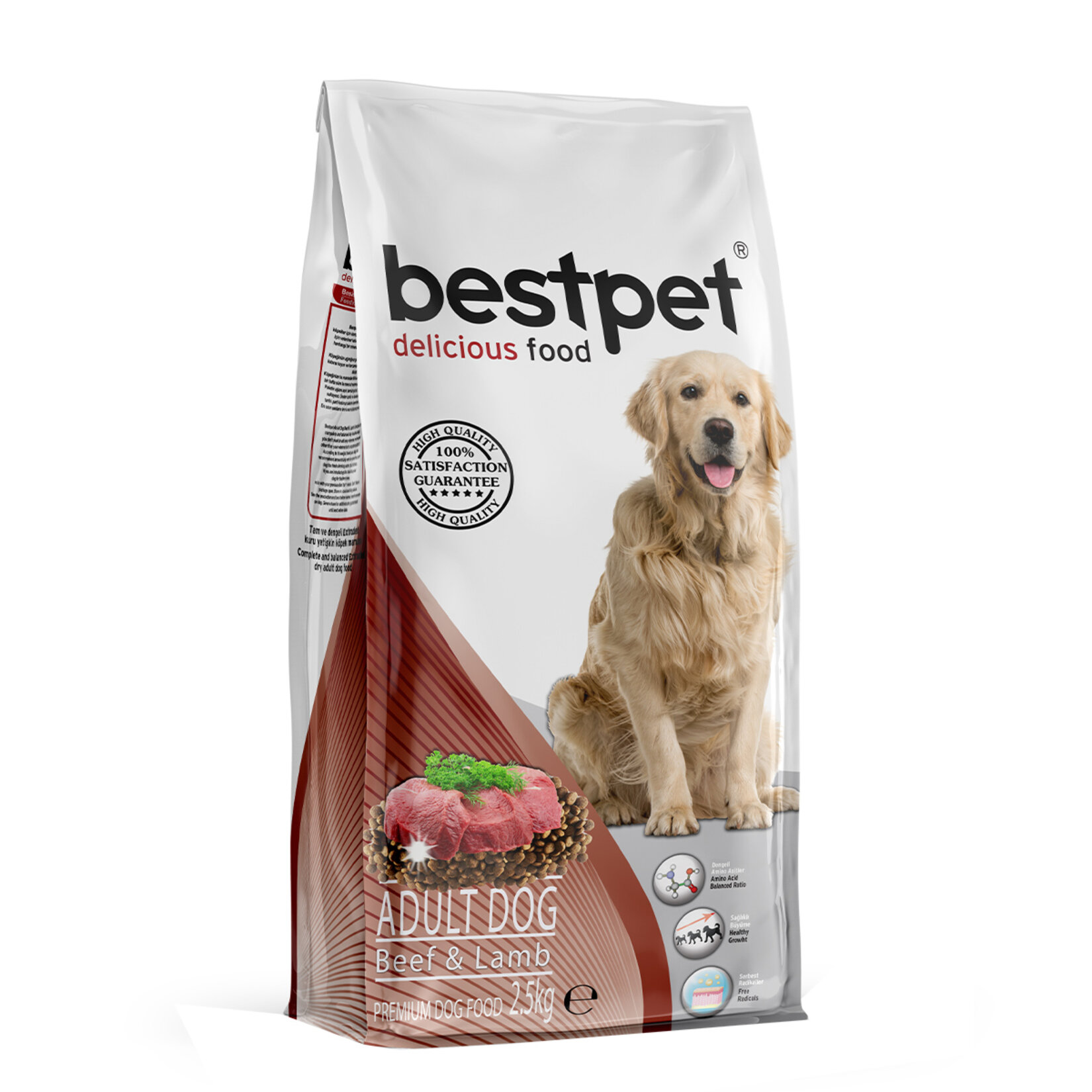 Bestpet Kuzulu Köpek Maması 2,5 Kg