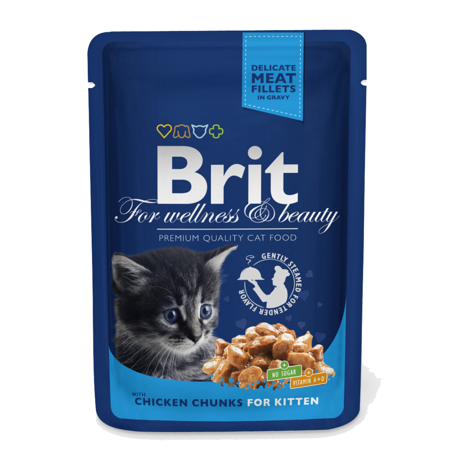 Brit Tavuk Dilimli Yavru Kedi Pounch 100 G