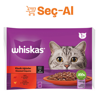 Whiskas Etli Seçim Poşet Yaş Mama 4 x 85 G