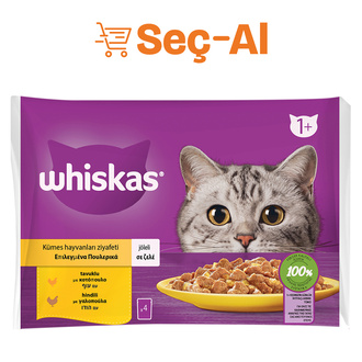 Whiskas Kümes Hayvanlı Seçim Poşet Yaş Mama 4x85 G