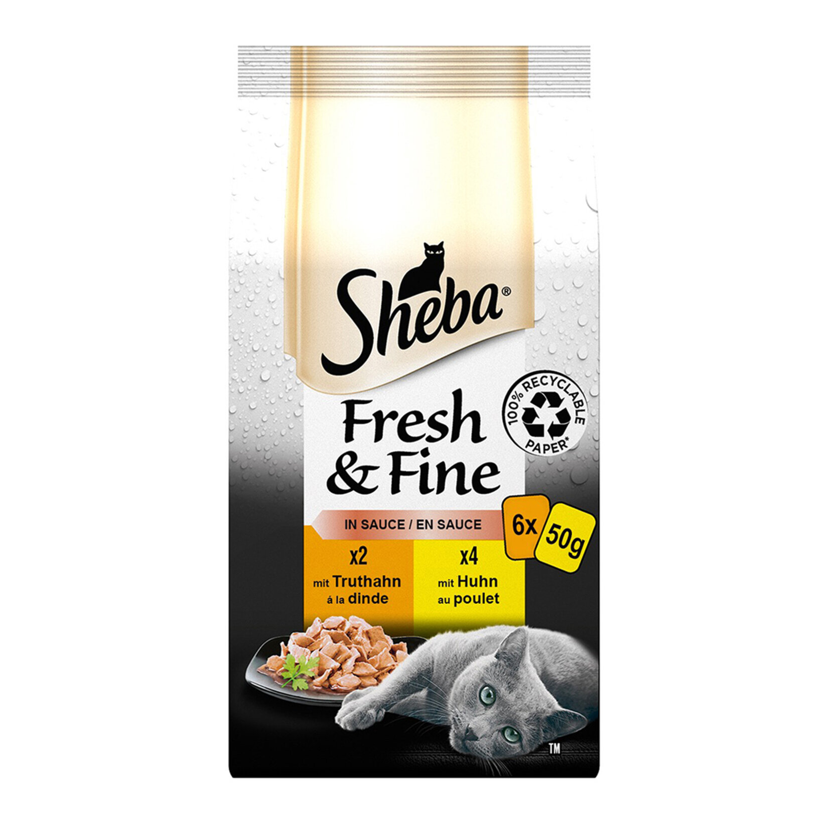 Sheba Fresh & Fine Kümes Hayvanları Yaş Mama 300 G (6x50G)