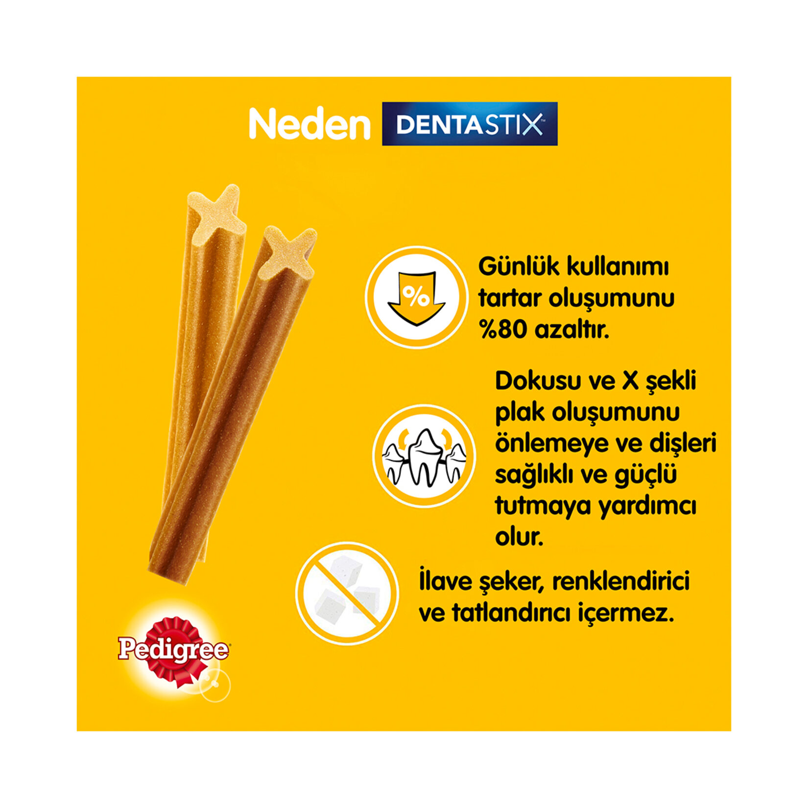 Pedigree Dentastix 3'lü Ödül Maması 45 G - Görsel 2