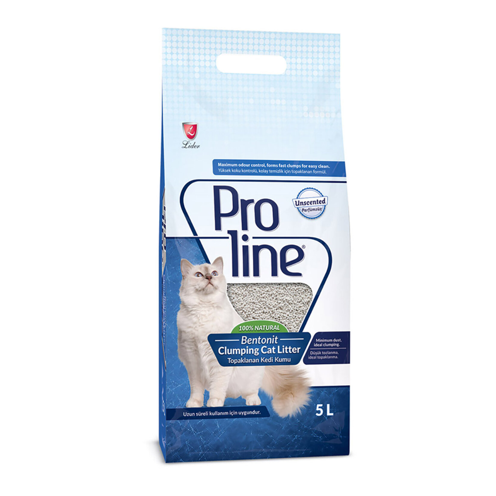 Proline Bentonit Naturel Kedi Kumu 5 L