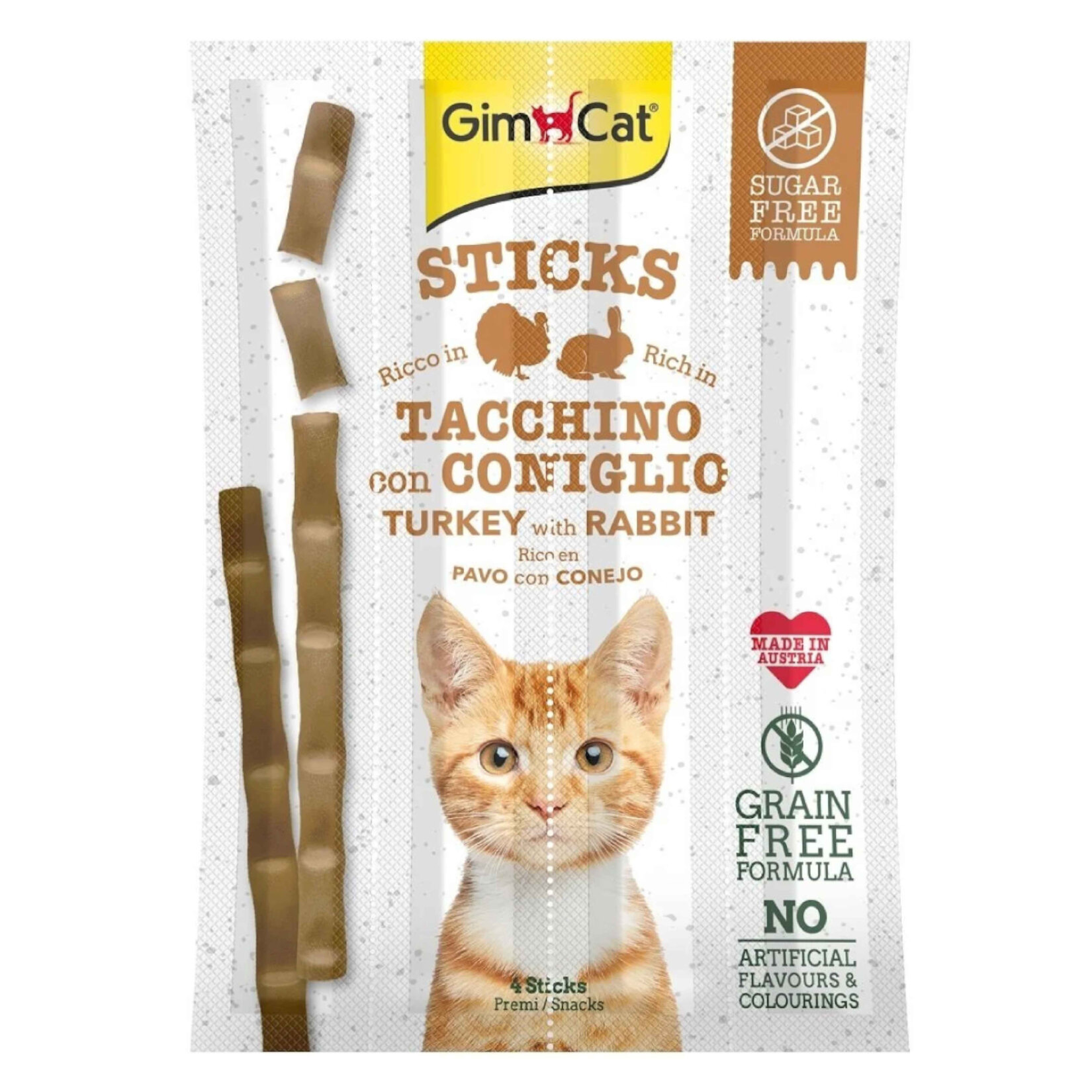Gimcat Sticks Hindi-Tavşan Etli Tahılsız Ödül Çubukları 20 G