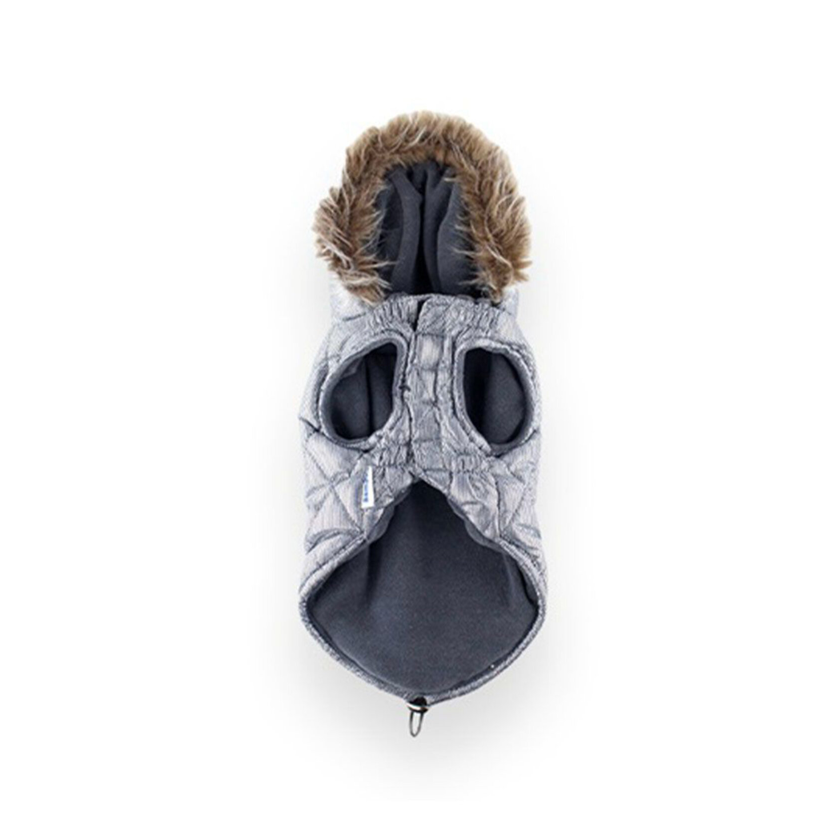 Zampa Shiny Kapüşonlu Mont Gri - M - Görsel 1