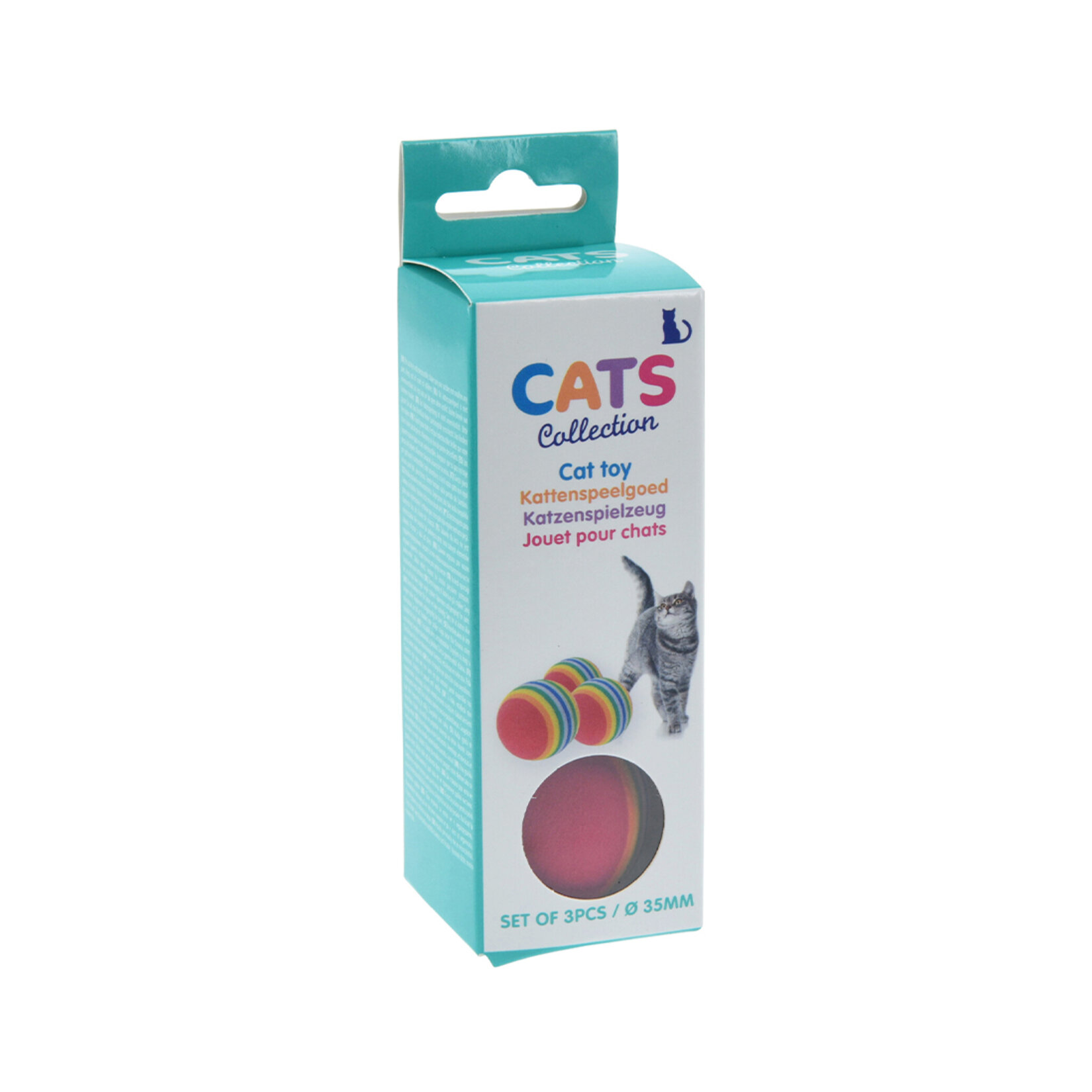 Cats Collection Kedi Topları 3'lü Set 35 Mm