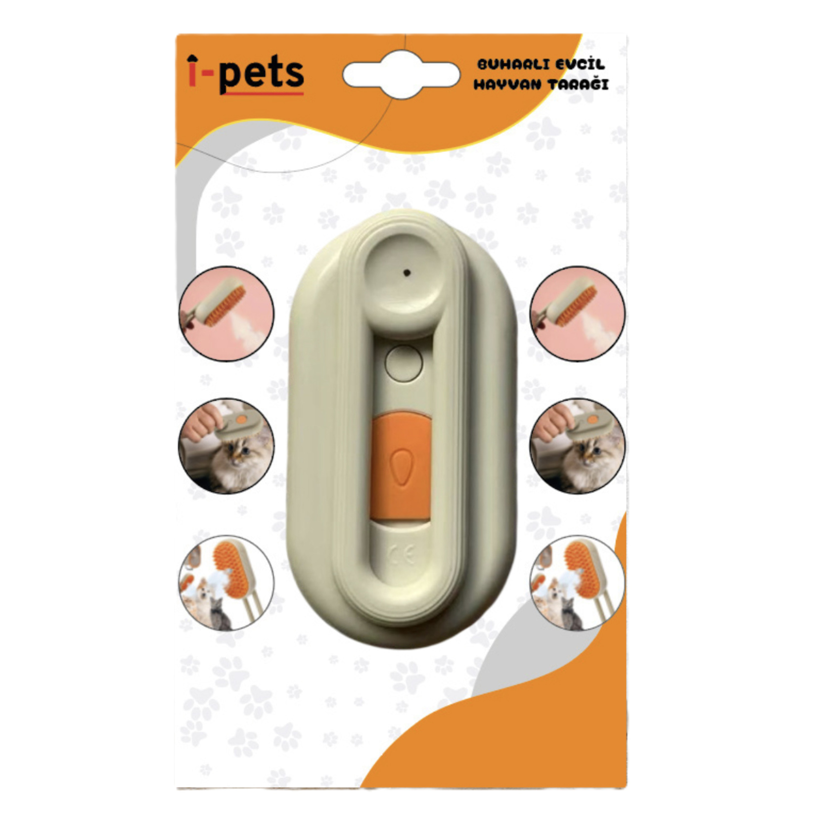 i-Pets Buharlı Evcil Hayvan Tarağı HY-660 - Görsel 1
