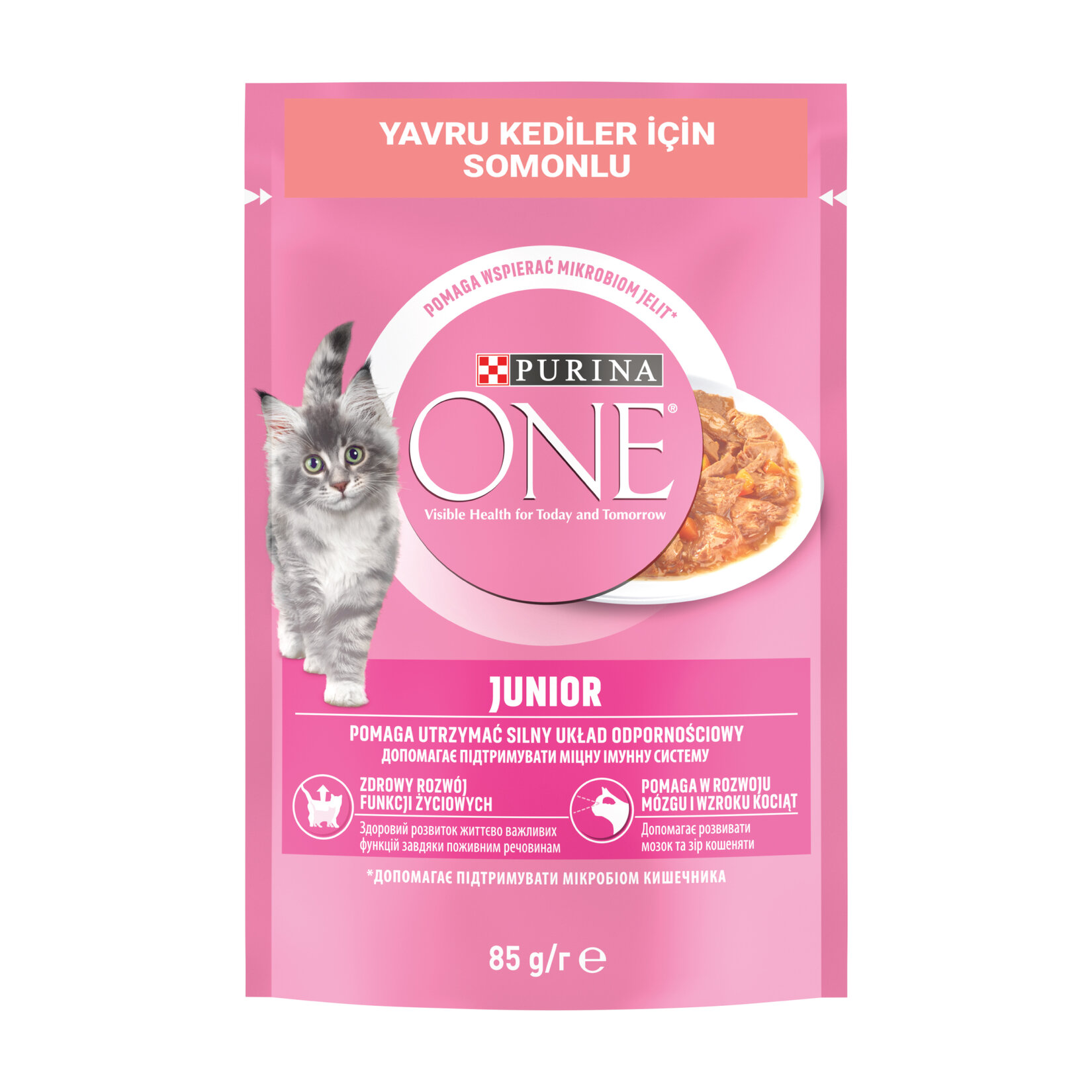 Purina One Yavru Kedi Maması Somon & Havuç 85 G - Görsel 1
