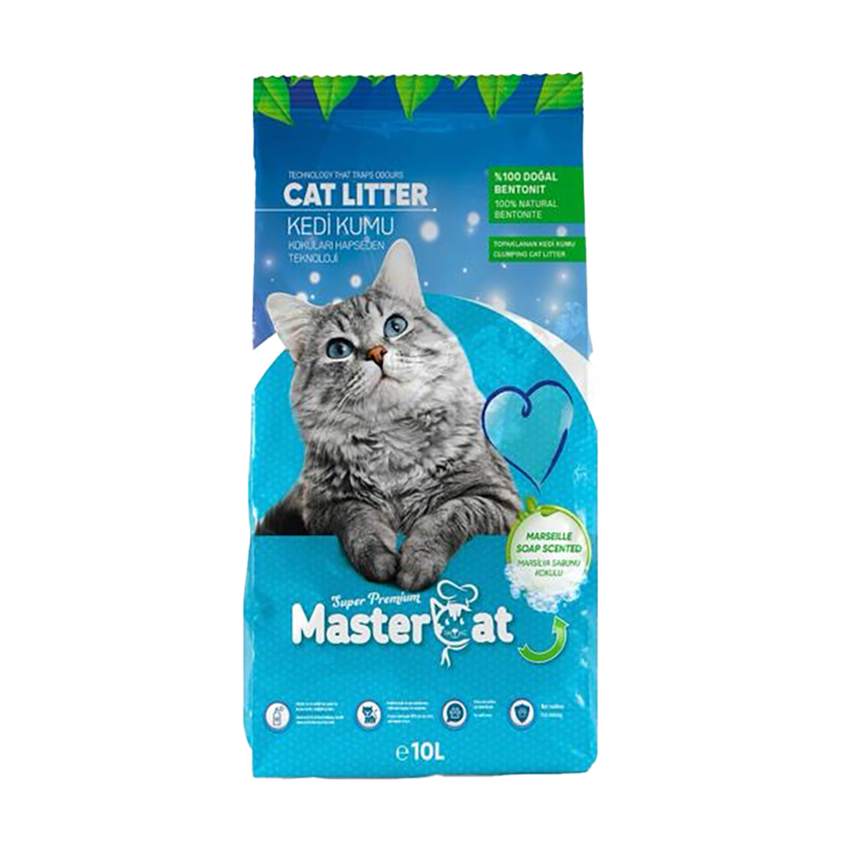 Mastercat Marsilya Sabun Kokulu Kedi Kumu 10L