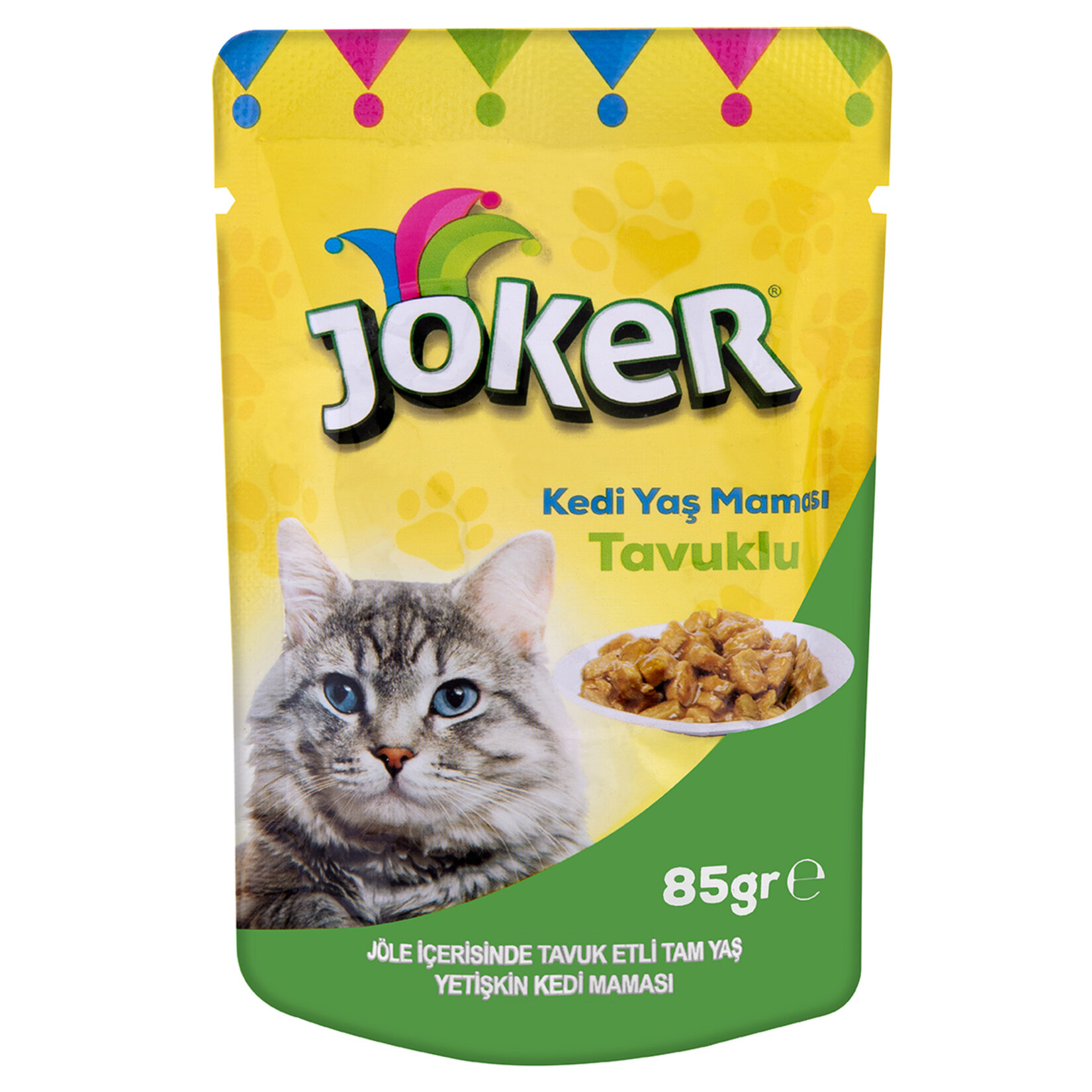Joker Jöle İçerisinde Tavuk Etli Yetişkin Kedi Maması 85 G