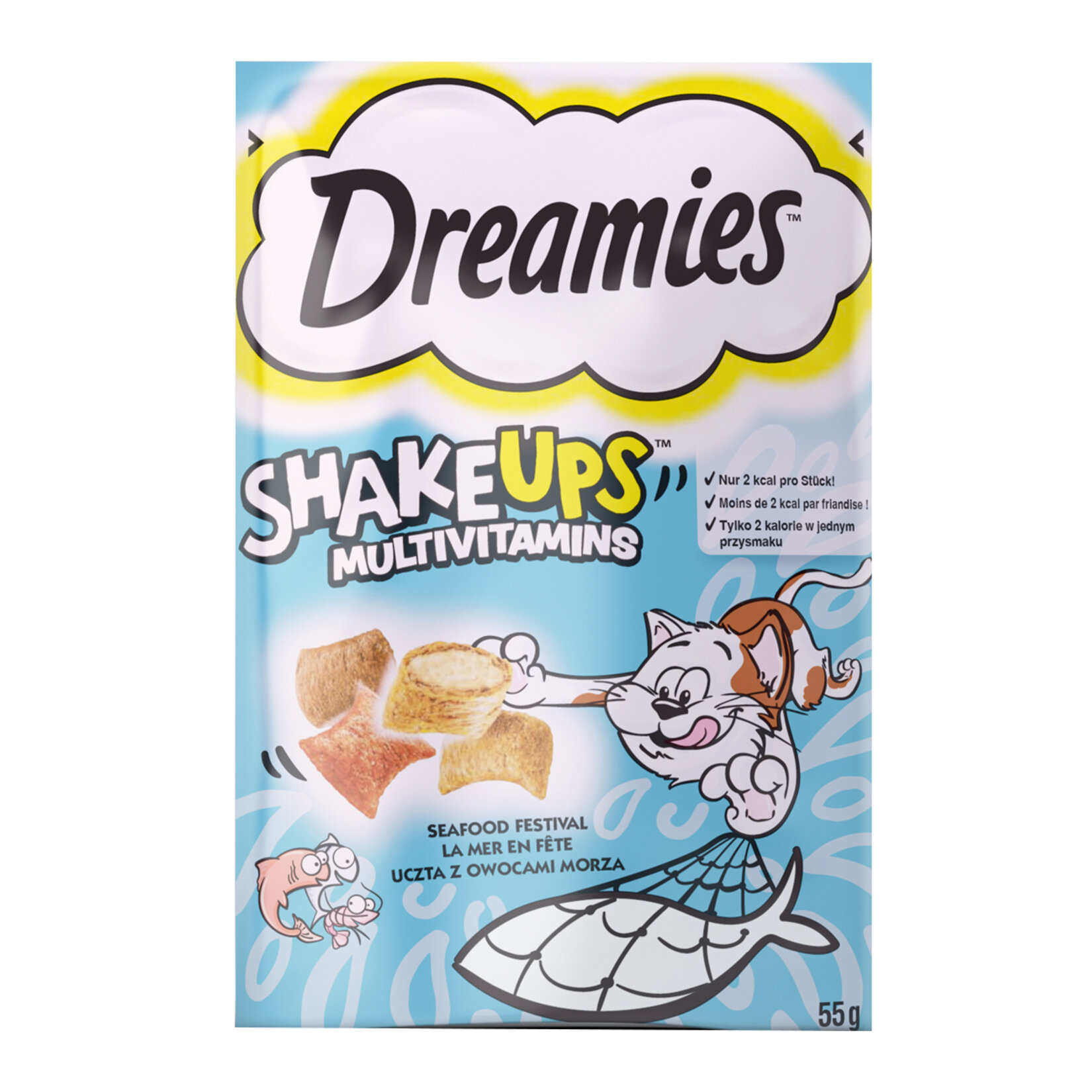 Dreamies Shake Ups Balıklı Ödül Maması 55 G - Görsel 1