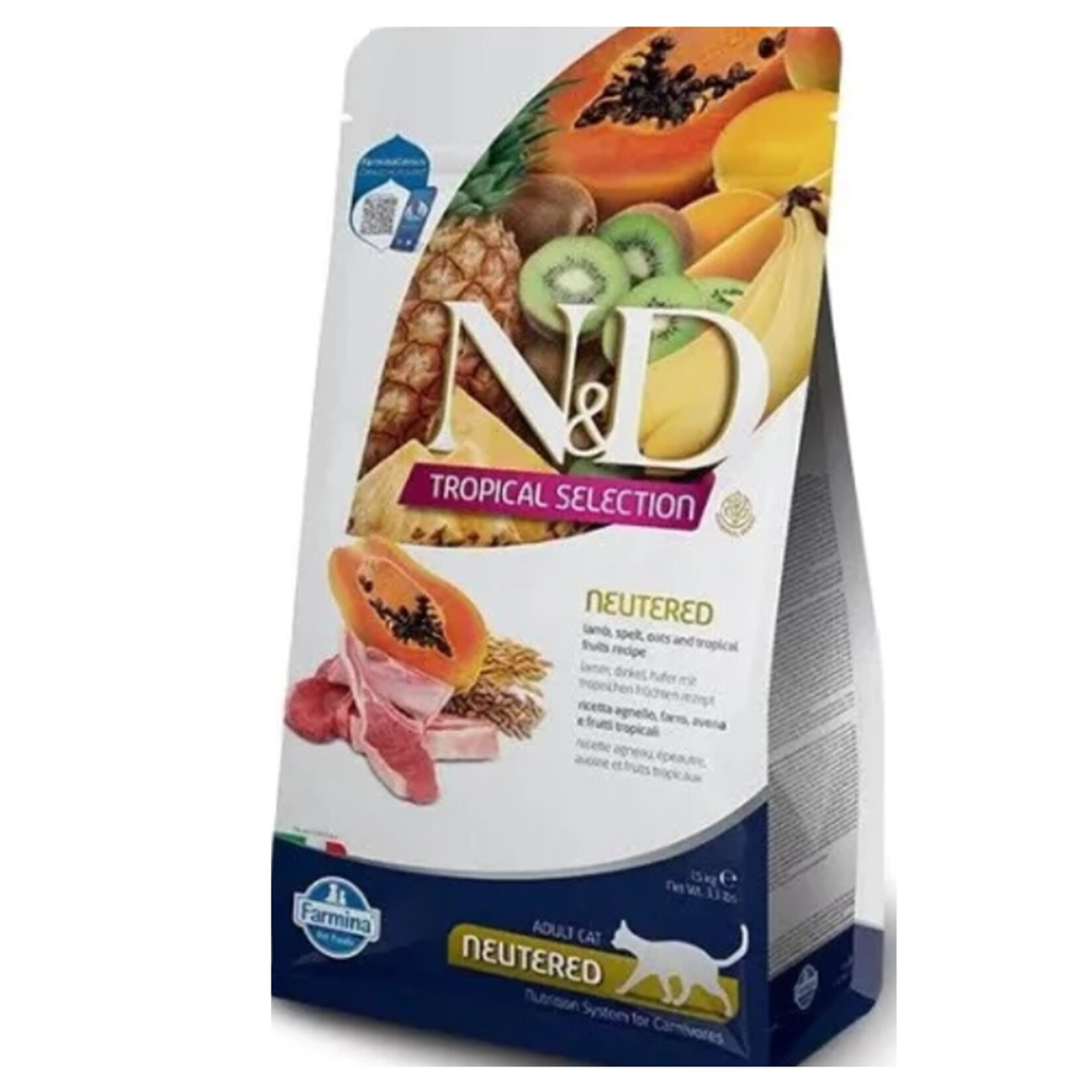 N&D Tropikal Kuzulu Kısır Kedi Maması 1.5 Kg