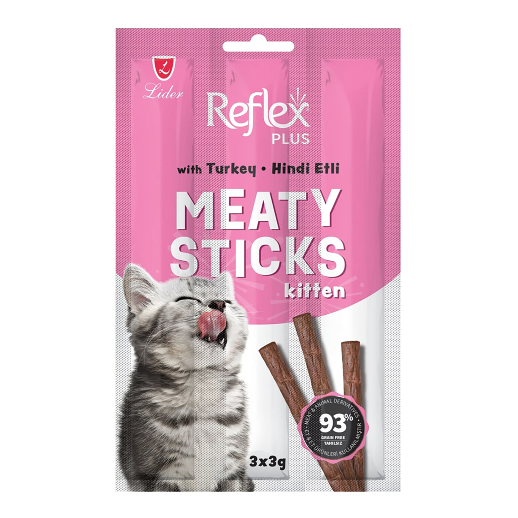 Reflex Meaty Sticks Hindili Yavru Kedi Ödülü 3 x 3 G