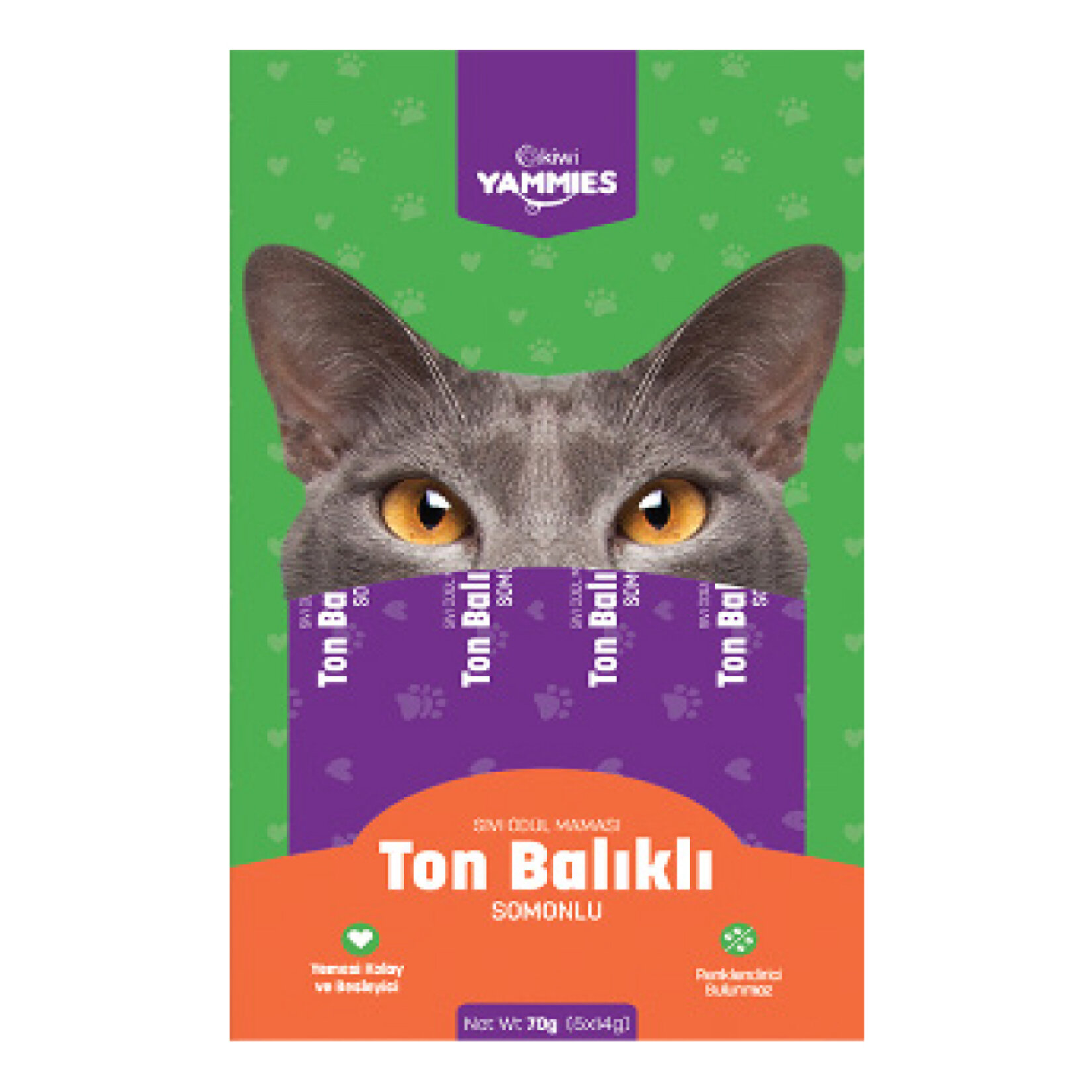 Kiwipets Ton Balıklı Somonlu Sıvı Ödül Maması 5x14 G