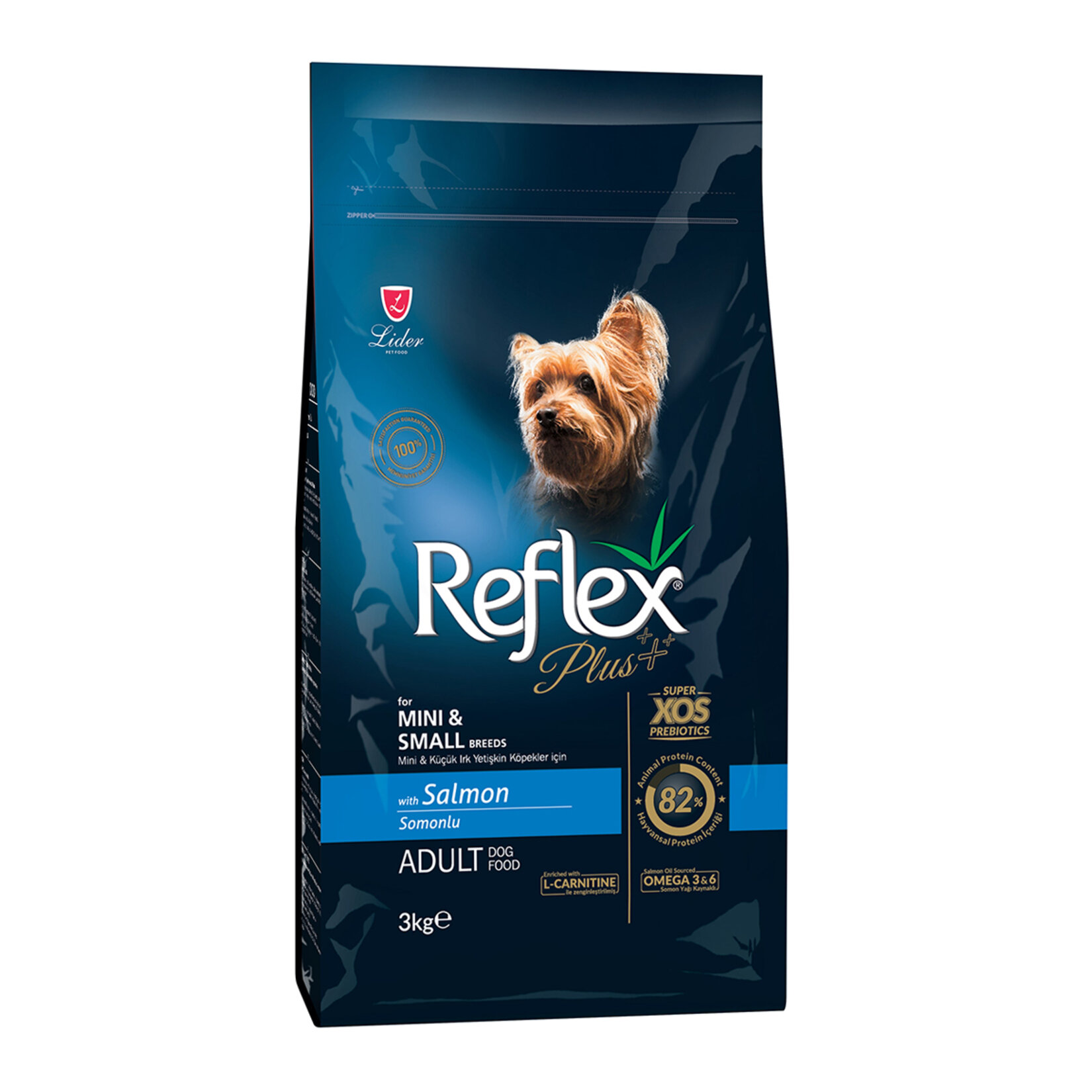 Reflex Plus Somonlu Mini Irk Köpek Maması 3 Kg