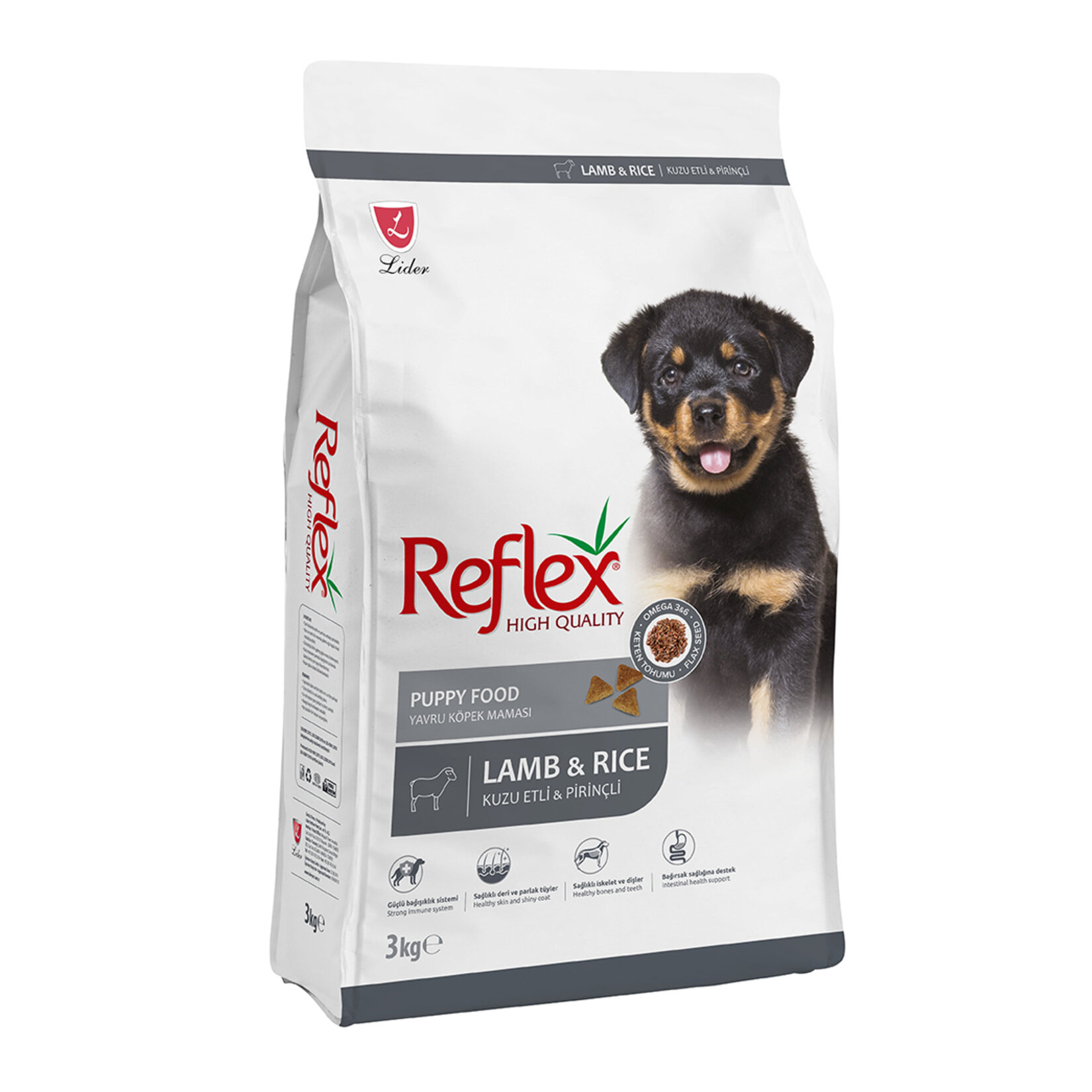 Reflex Kuzu Eti ve Pirinçli Yavru Köpek Maması 3 Kg