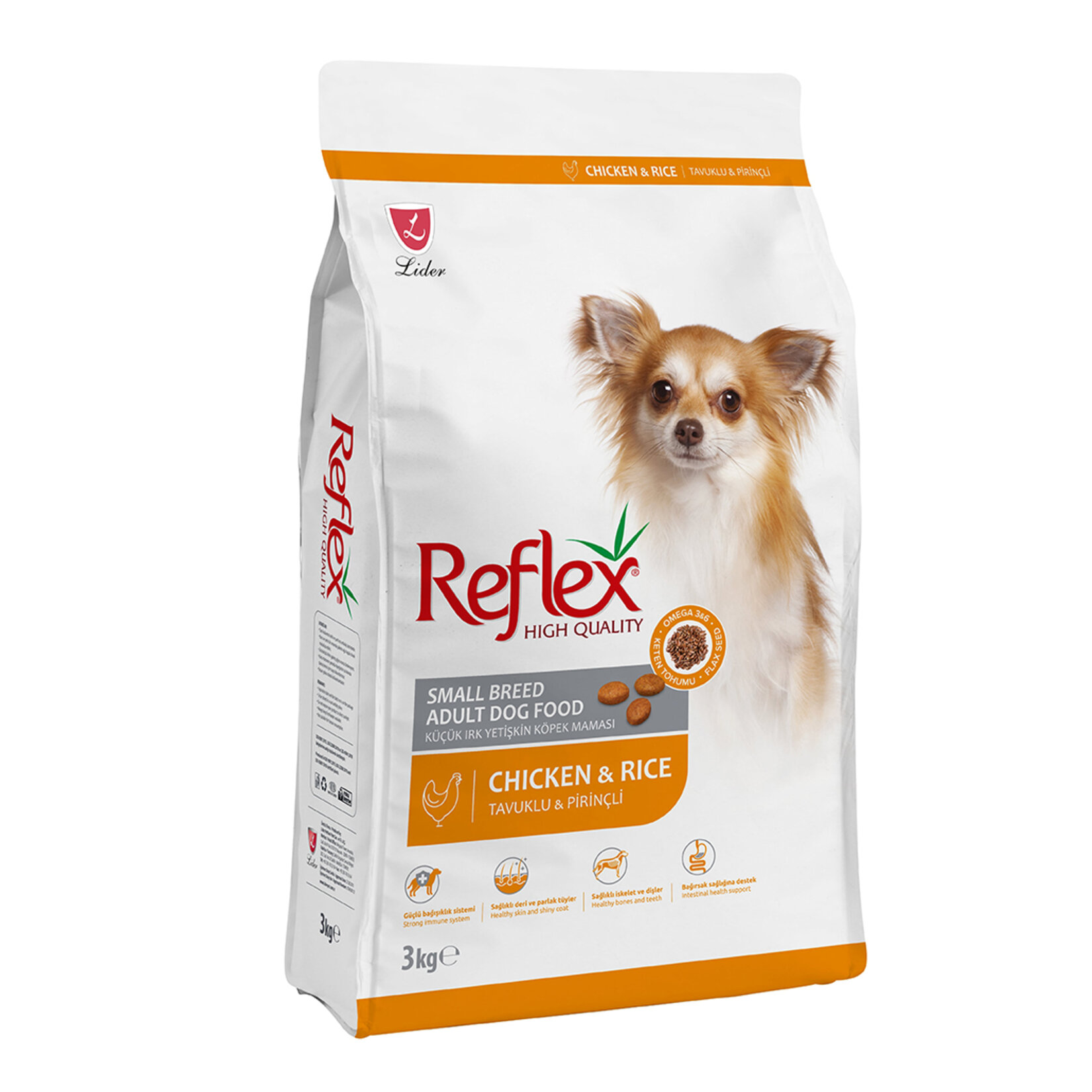 Reflex Tavuklu & Pirinçli Küçük Irk Köpek Maması 3 Kg