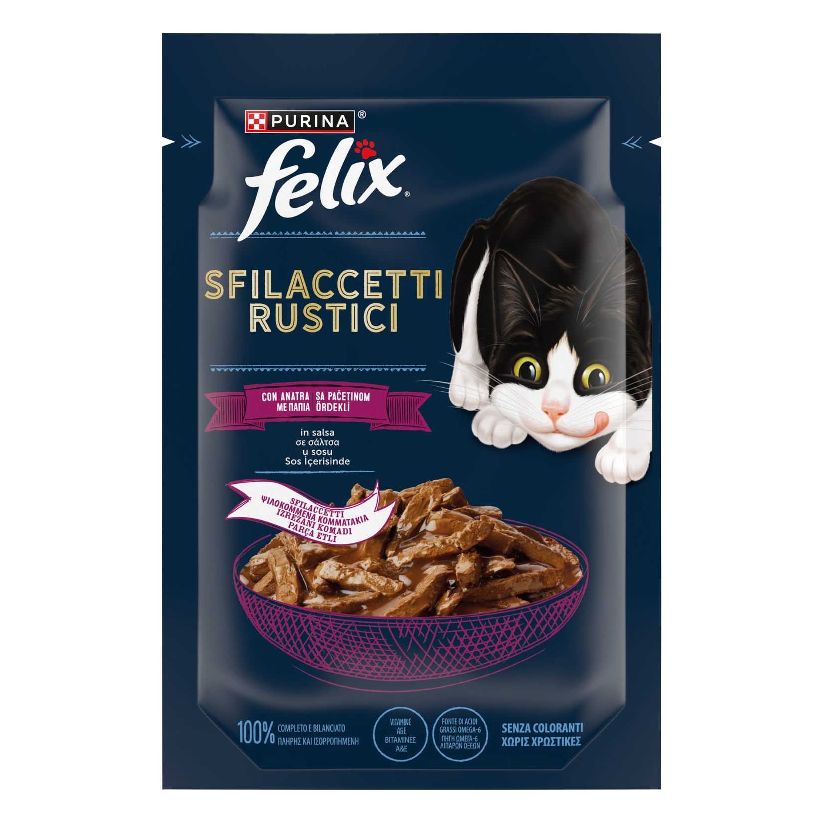 Felix Lezzetli Dilimler Yaş Mama Ördekli 80 G - Görsel 1