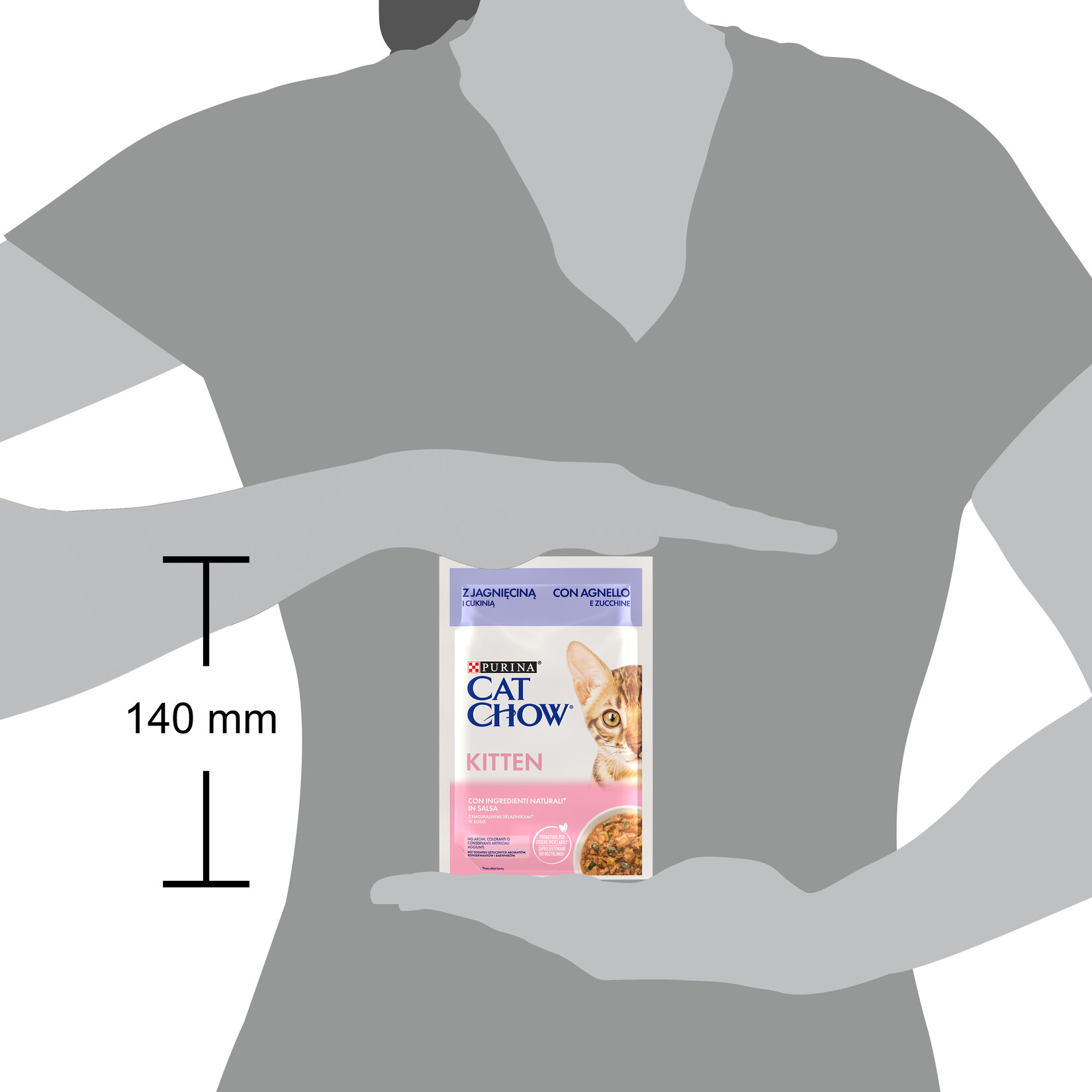 Purina Cat Chow Yavru Kedi Kuzulu Yaş Mama 85 G - Görsel 2