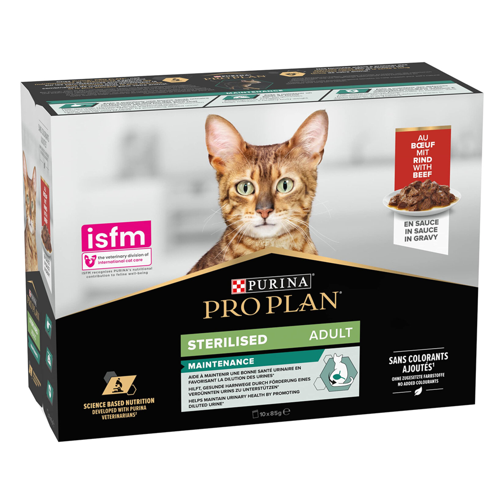 Proplan Kısırlaştırılmış Kedi Sığırlı Yaş Mama 10 x 85 G - Görsel 2