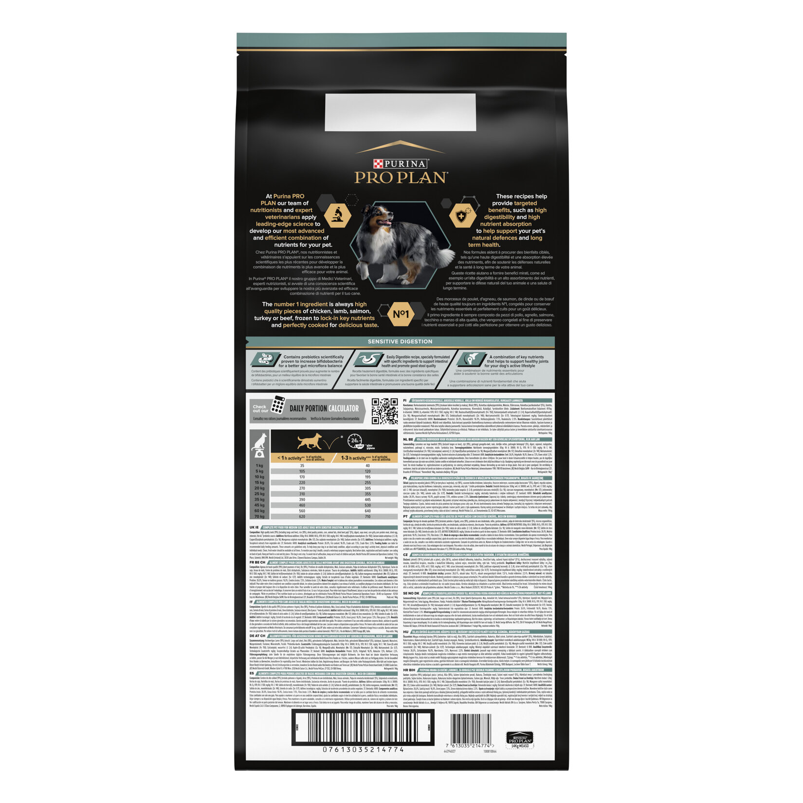 Pro Plan Orta Irk Yetişkin Köpek Kuzulu Mama 14 Kg - Görsel 3