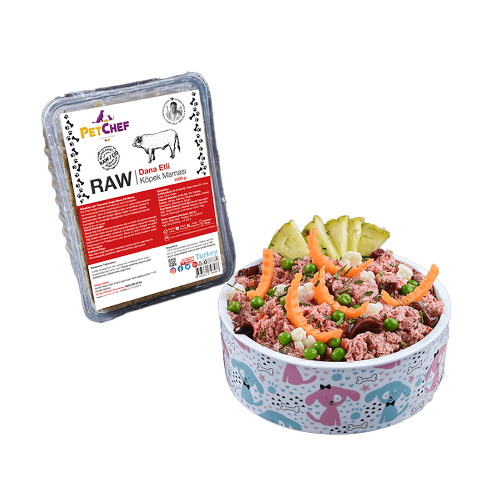 Petchef Raw Dana Etli Köpek Maması Büyük Irk 1500 G - Görsel 1